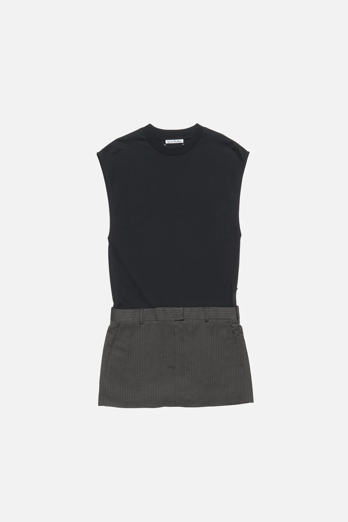 ACNE STUDIOS Short Dress in Black/Grey