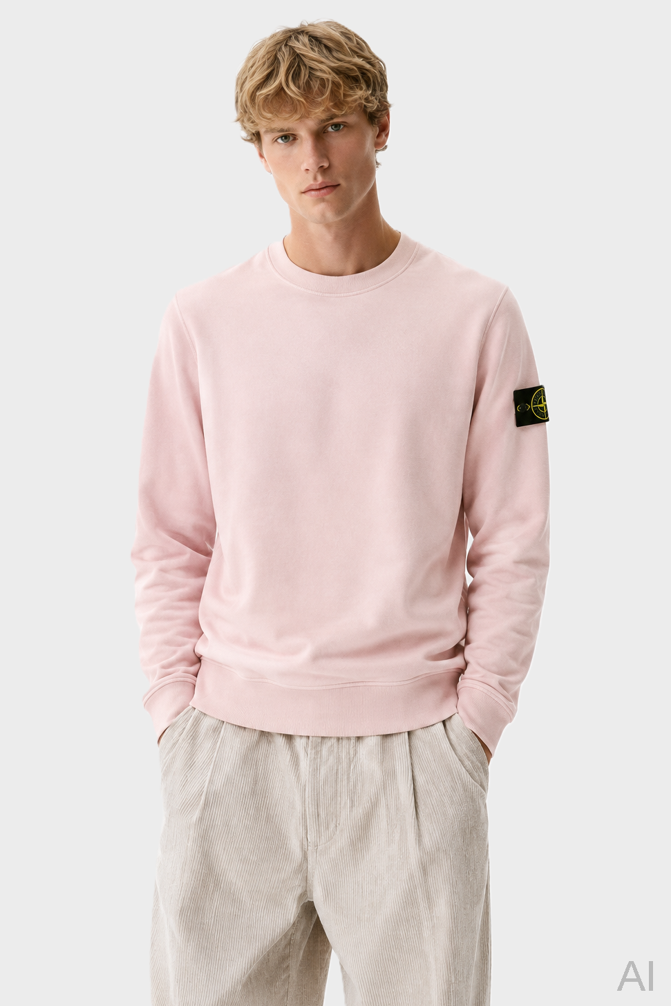 STONE ISLAND Sweatshirt in Light Pink