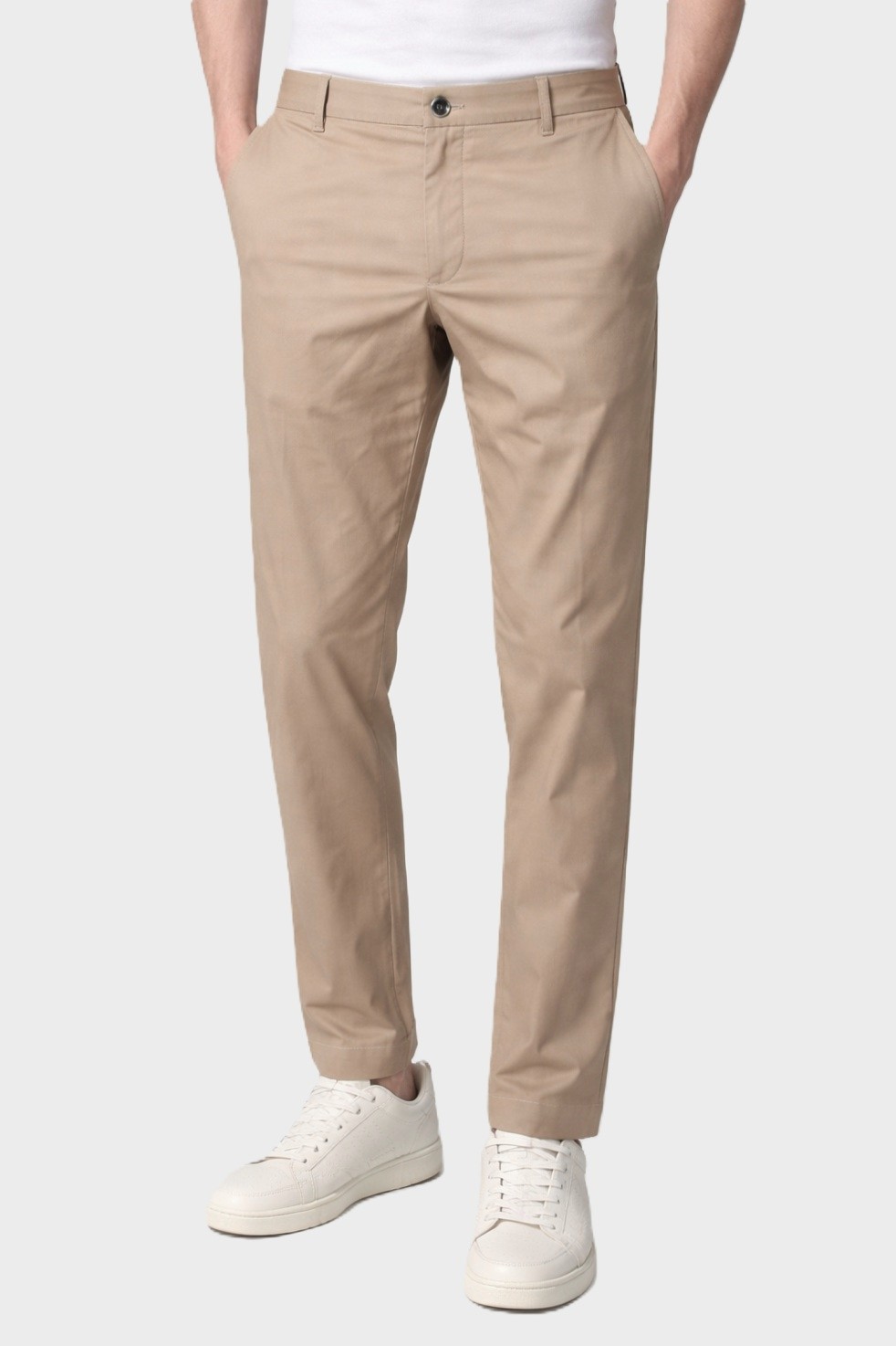 NINE:INTHE:MORNING Giove Piatto Slim Fit Pant in Beige