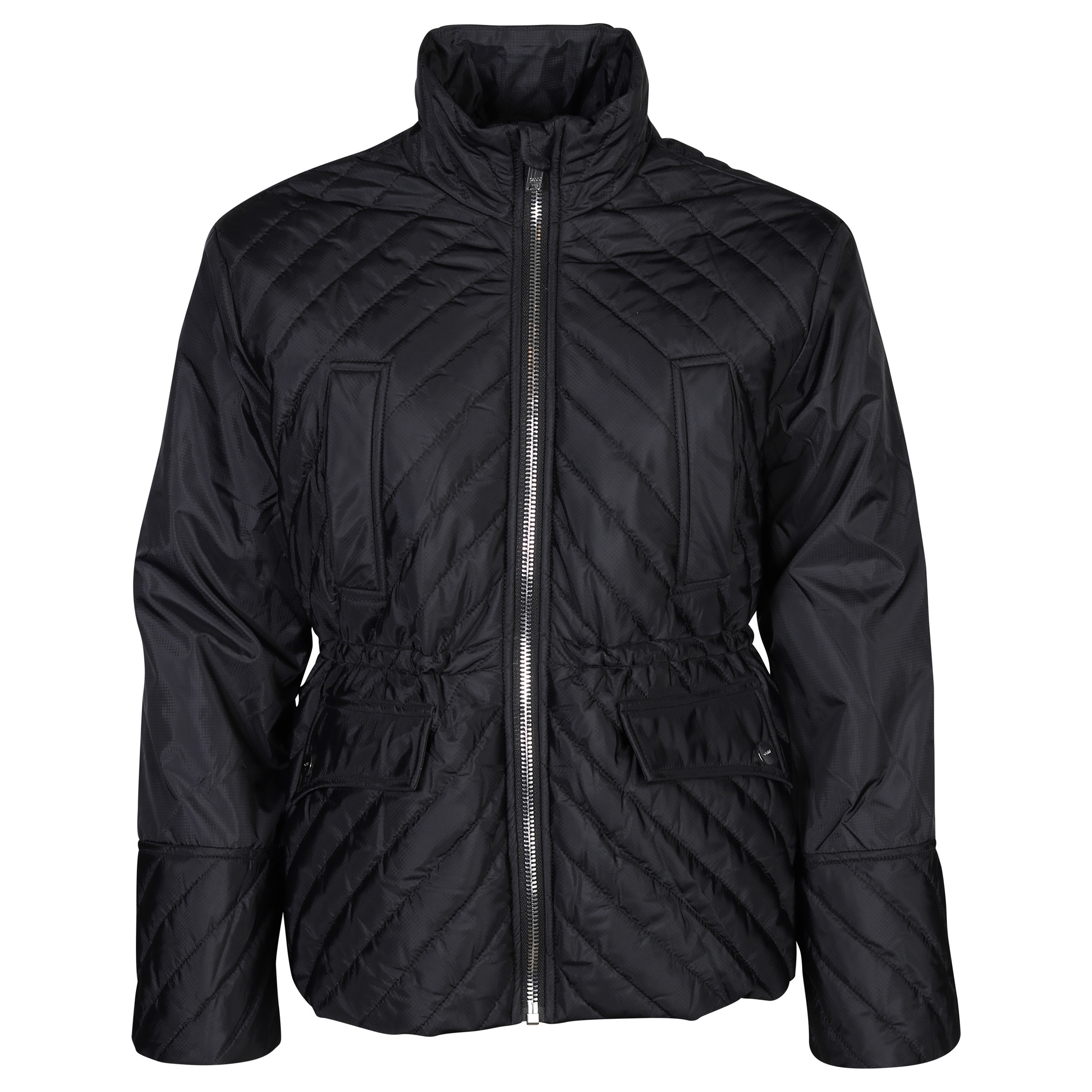 Ganni Recycled Ripstop Quilt Jacket in Black