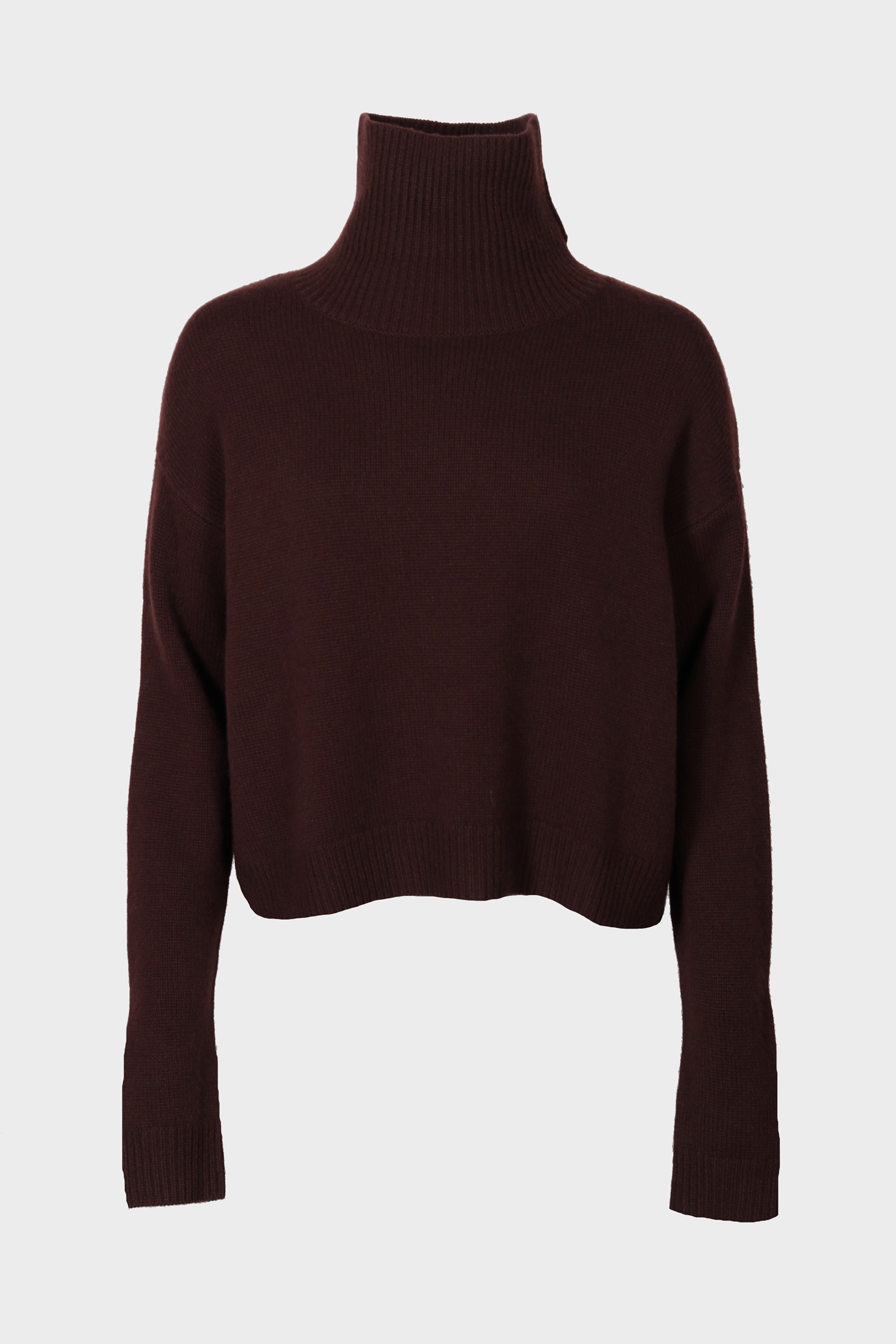 FLONA Cashmere Turtleneck Sweater in Brown