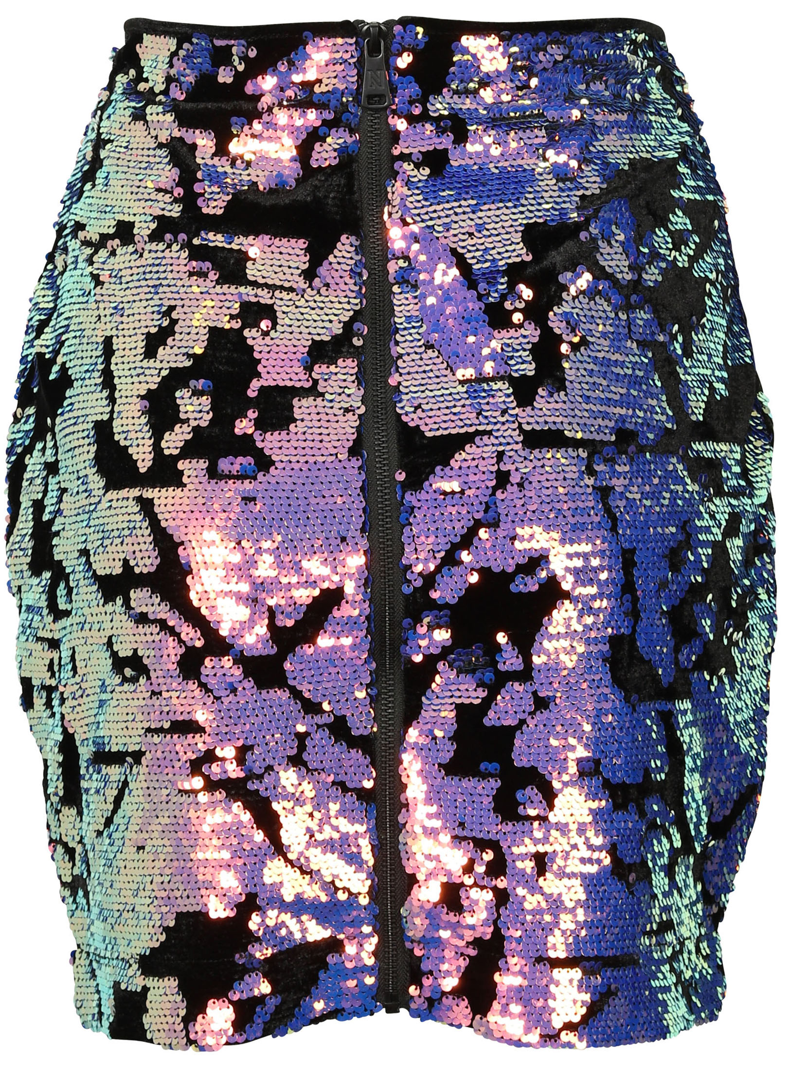 Nikkie Velvet Skirt Naomi Purple Sequins