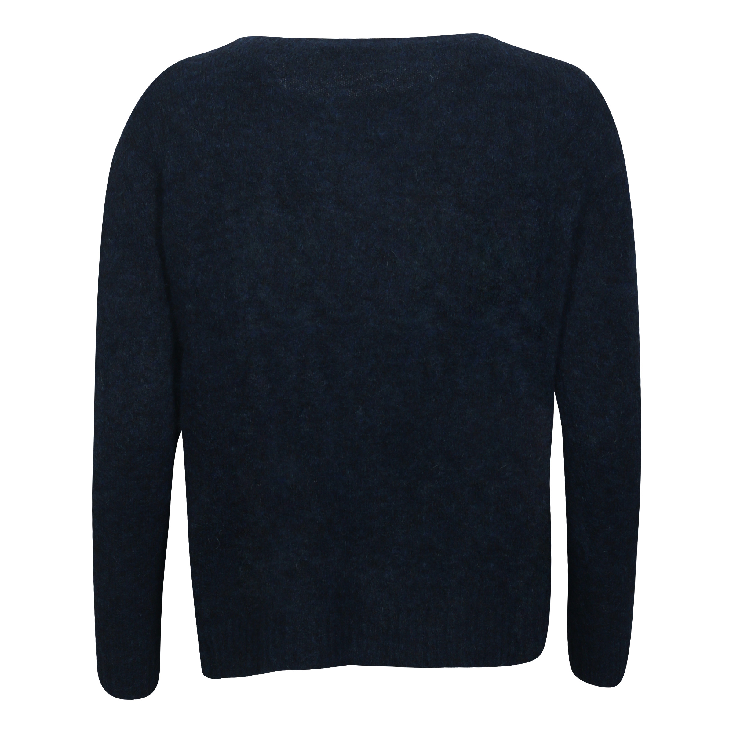 Transit Par Such Fluffy Knit Sweater in Blue Melange