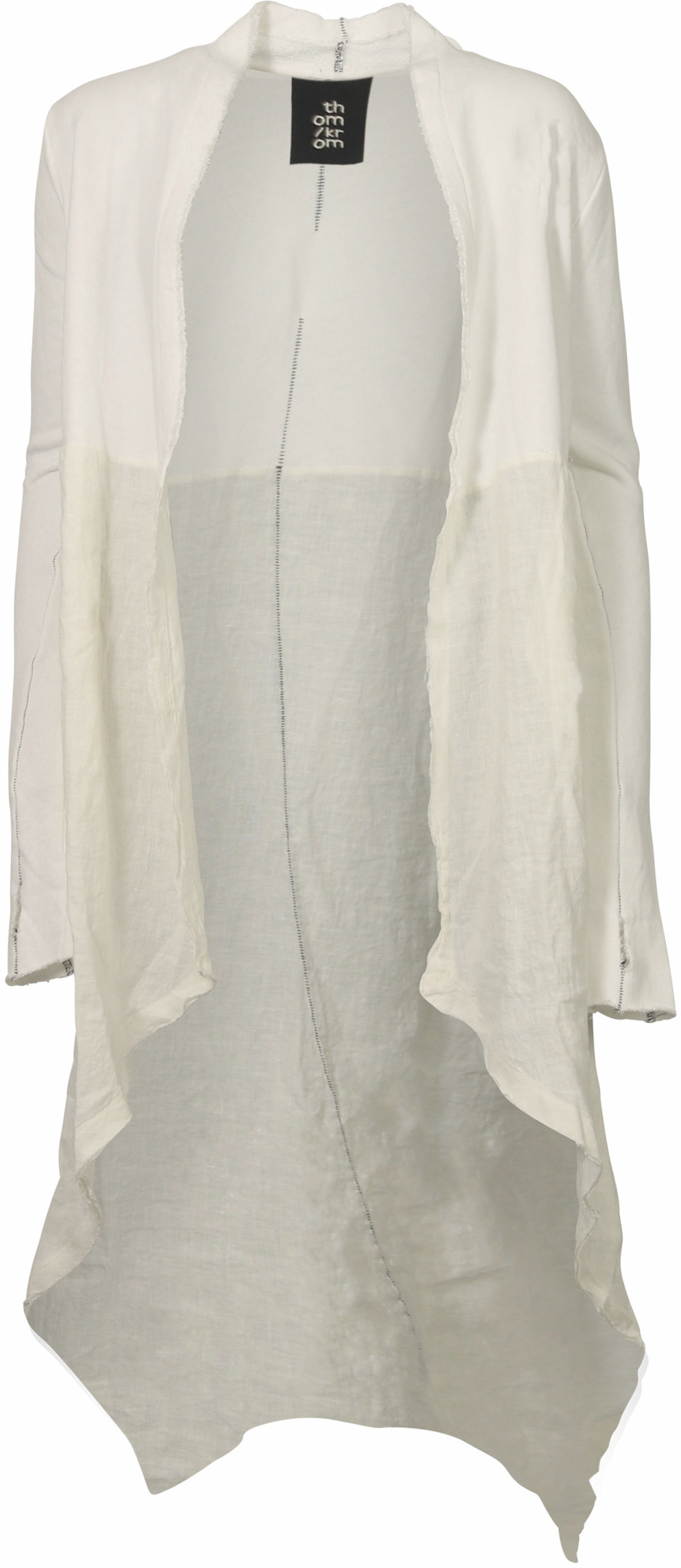 Thom Krom Cotton/Linen Long Coat Offwhite