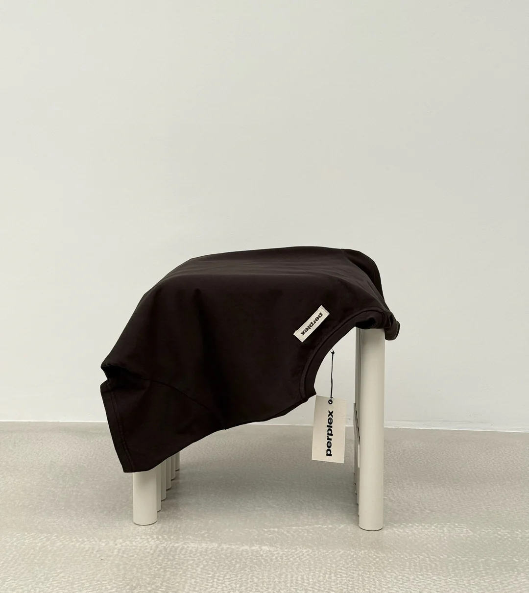 PERPLEX Cropped Boxy Fit T-Shirt in Brown