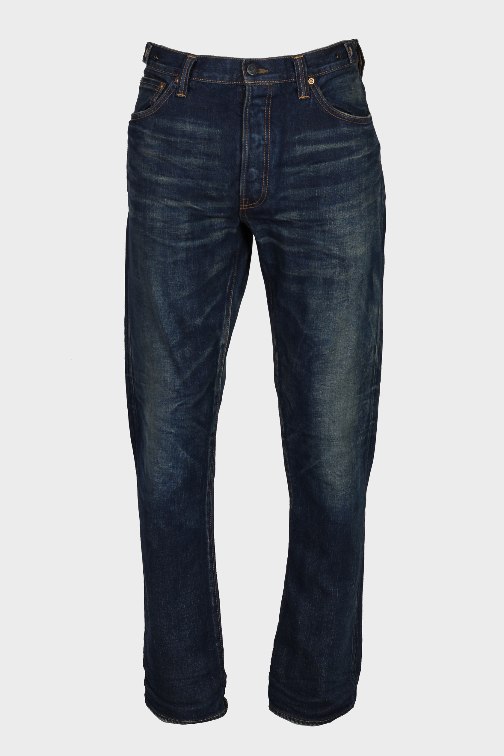 MASTERCRAFT UNION Limited Edo Straight Fit Jeans in Yoru Dark Vintage