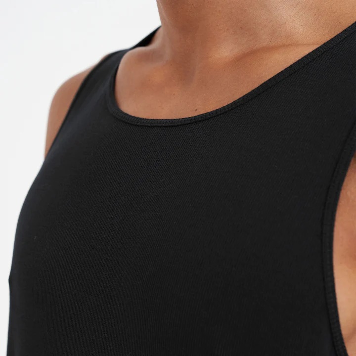 REPRESENT Rib Muscle Shirt in Black L