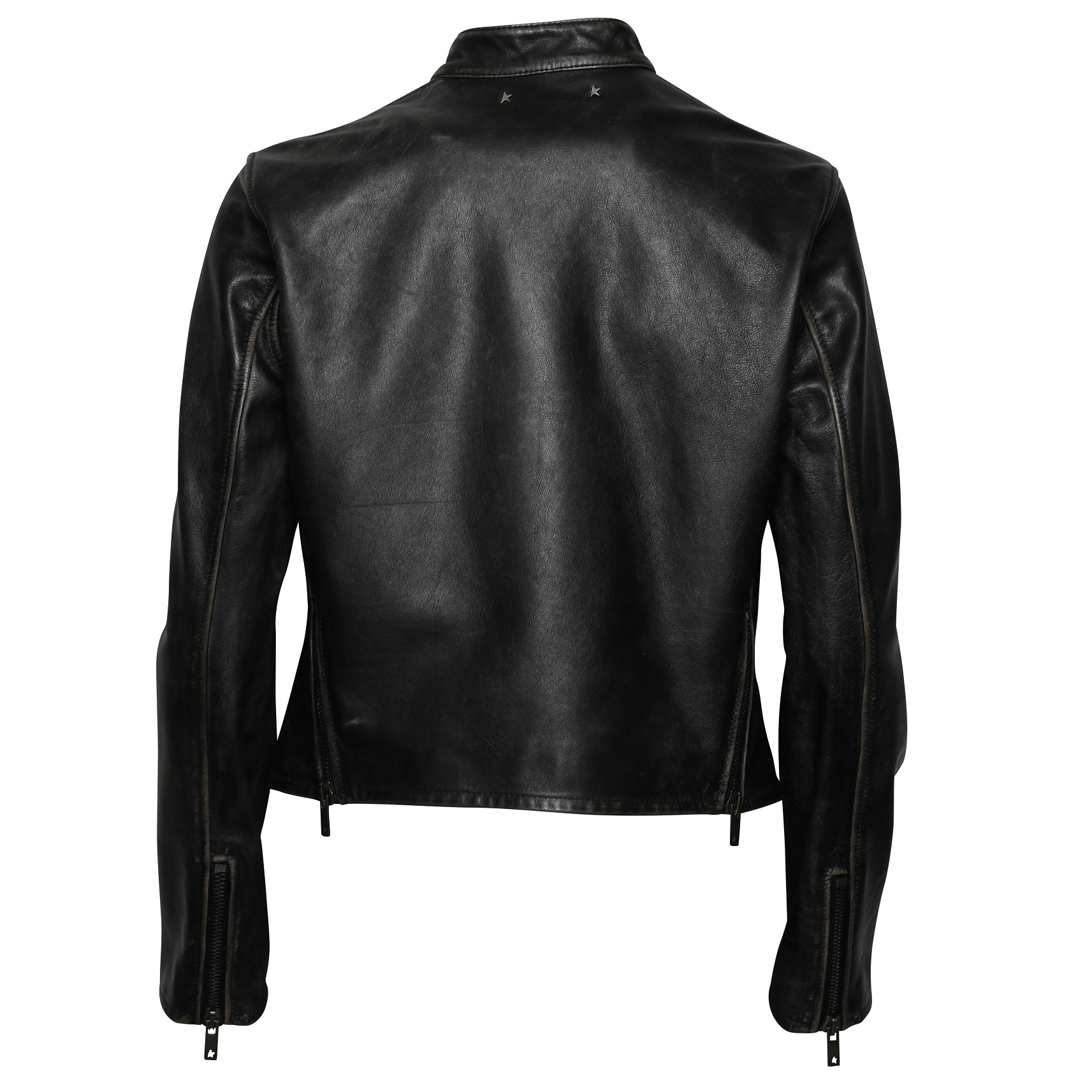 Golden Goose Journey Biker Jacket in Vintage Black