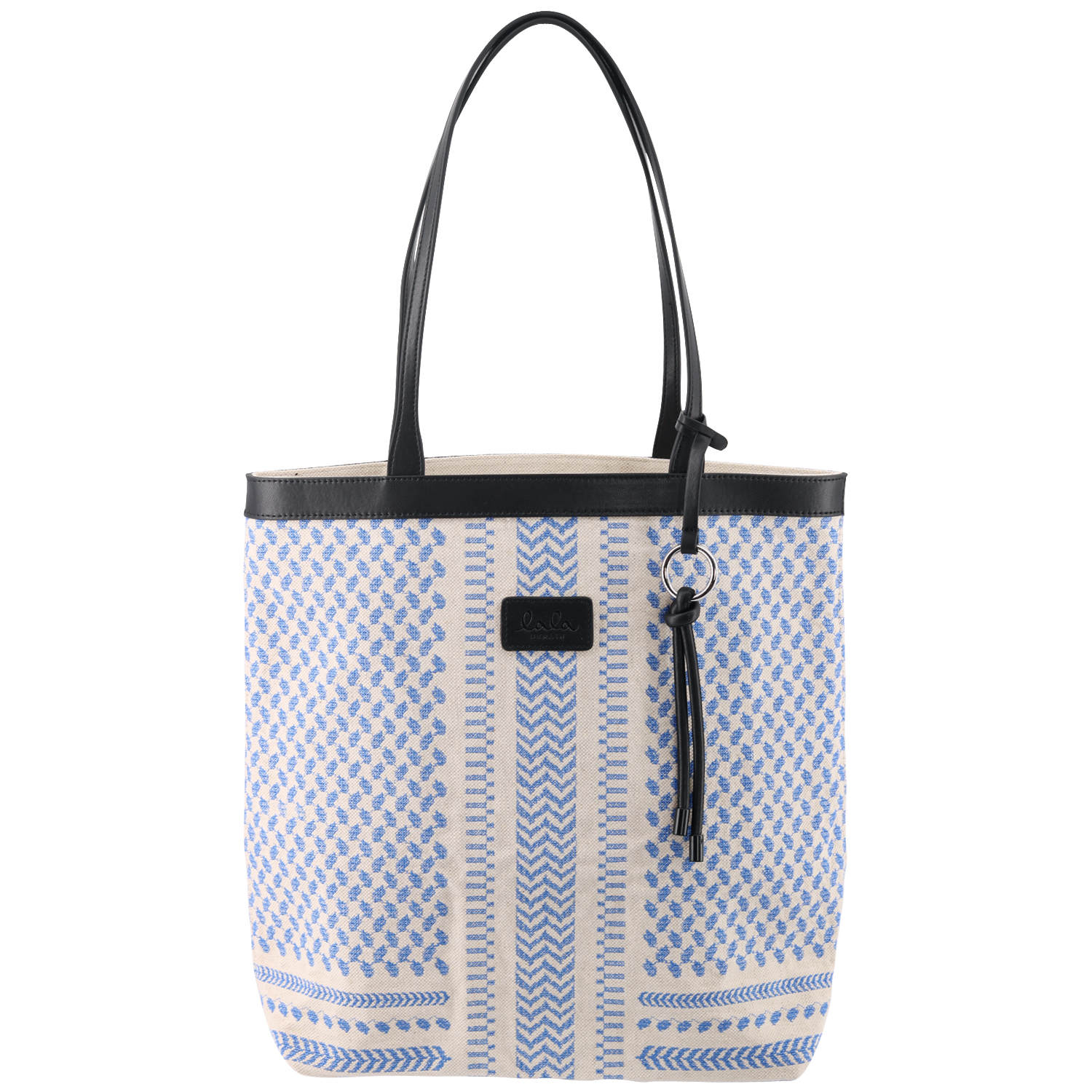 Lala Berlin Tote Carmela X-Stitch Blue
