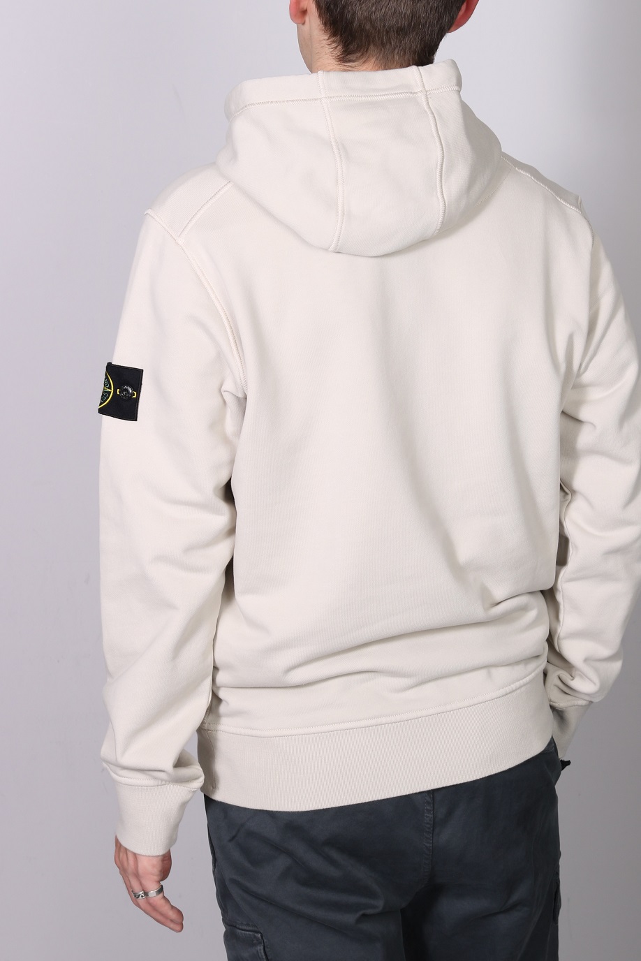 STONE ISLAND Sweat Hoodie in Cement M