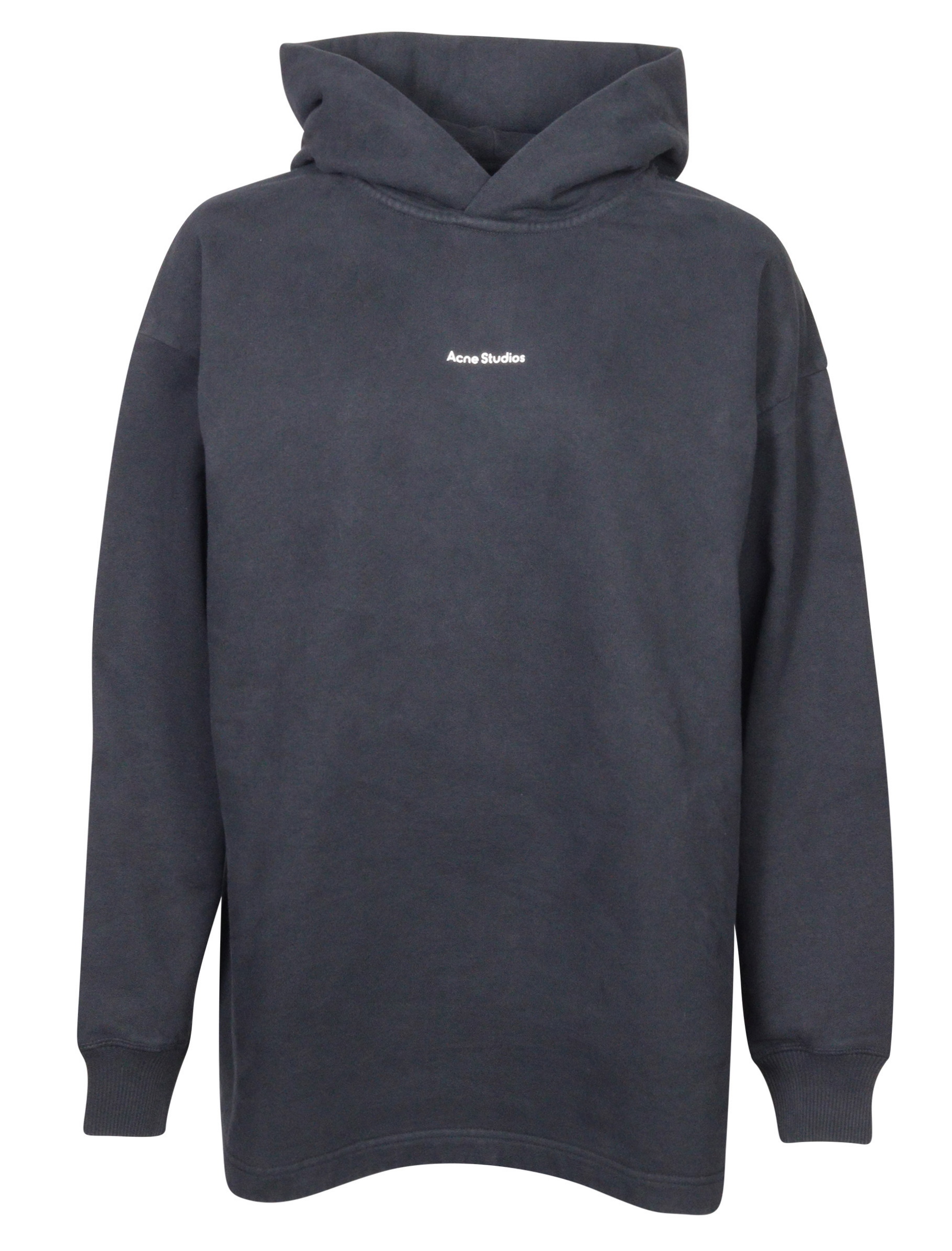 Acne Studios Hoodie Fikka Stamp Washed Black