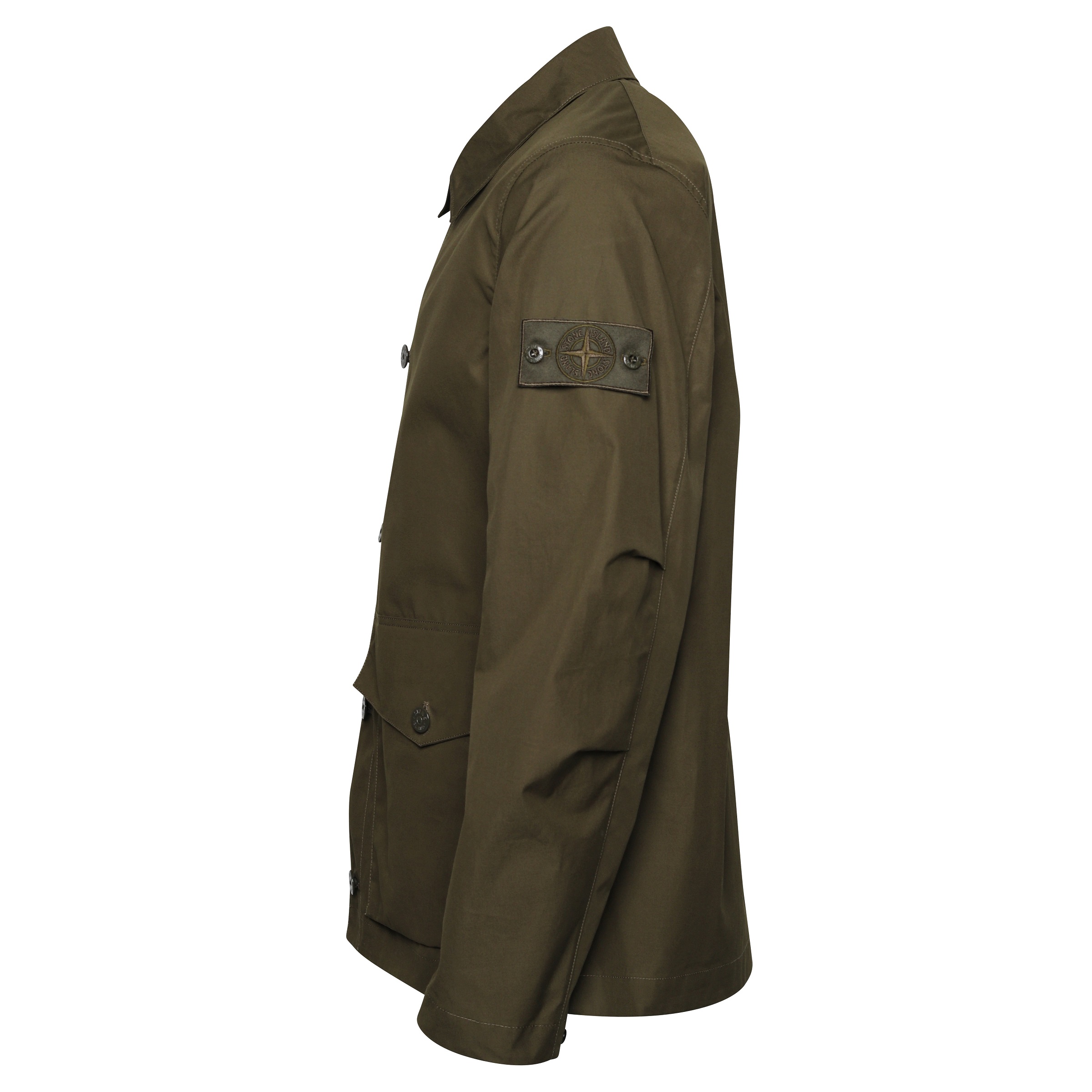 Stone Island Ghost Overshirt in Military Green
