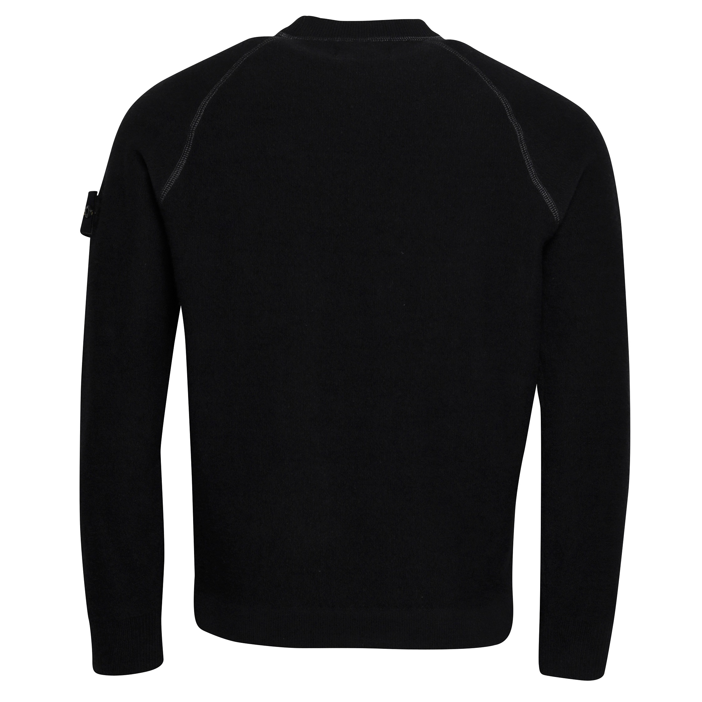 Stone Island Fluffy Knit Pullover in Black M