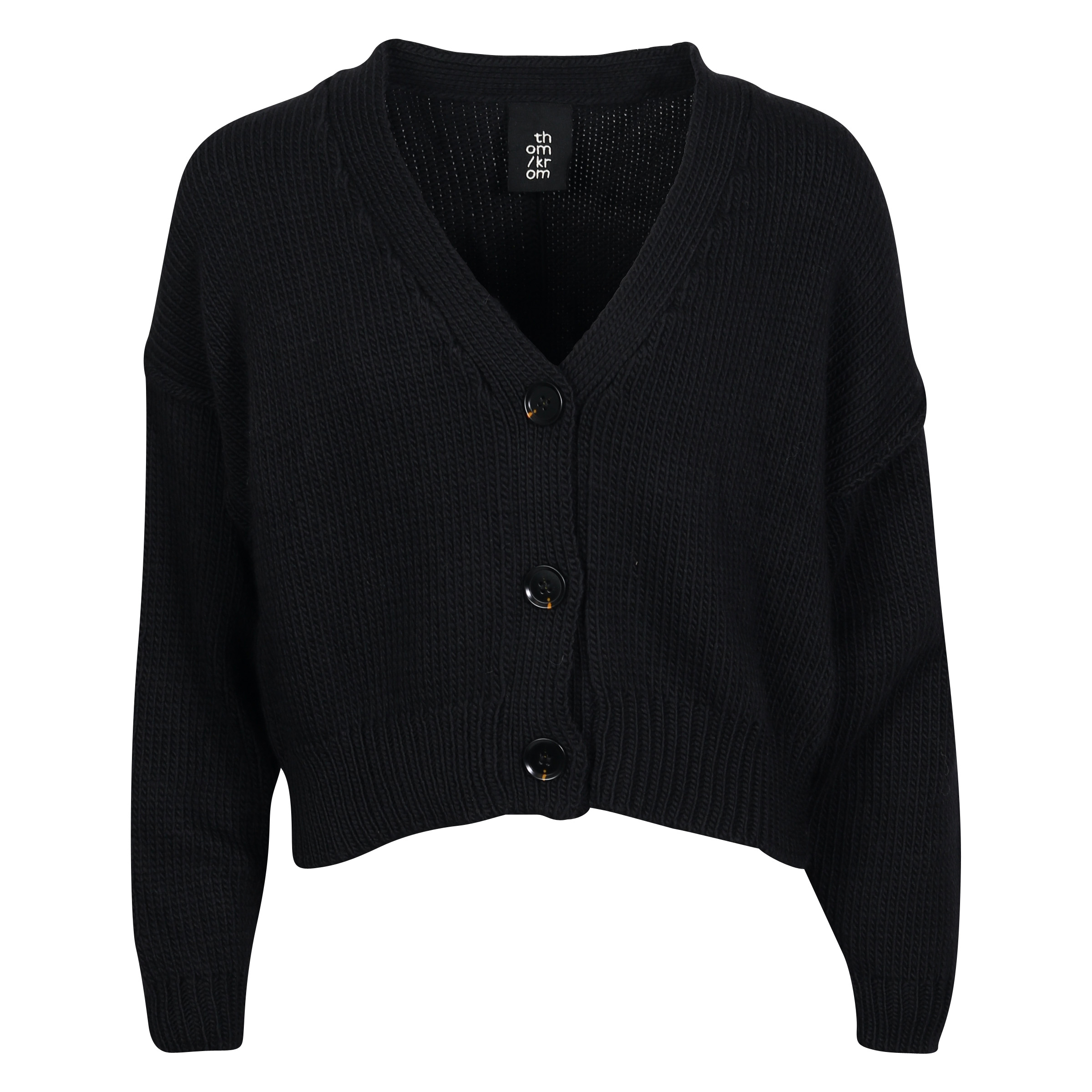 Thom Krom Knit Cardigan in Black