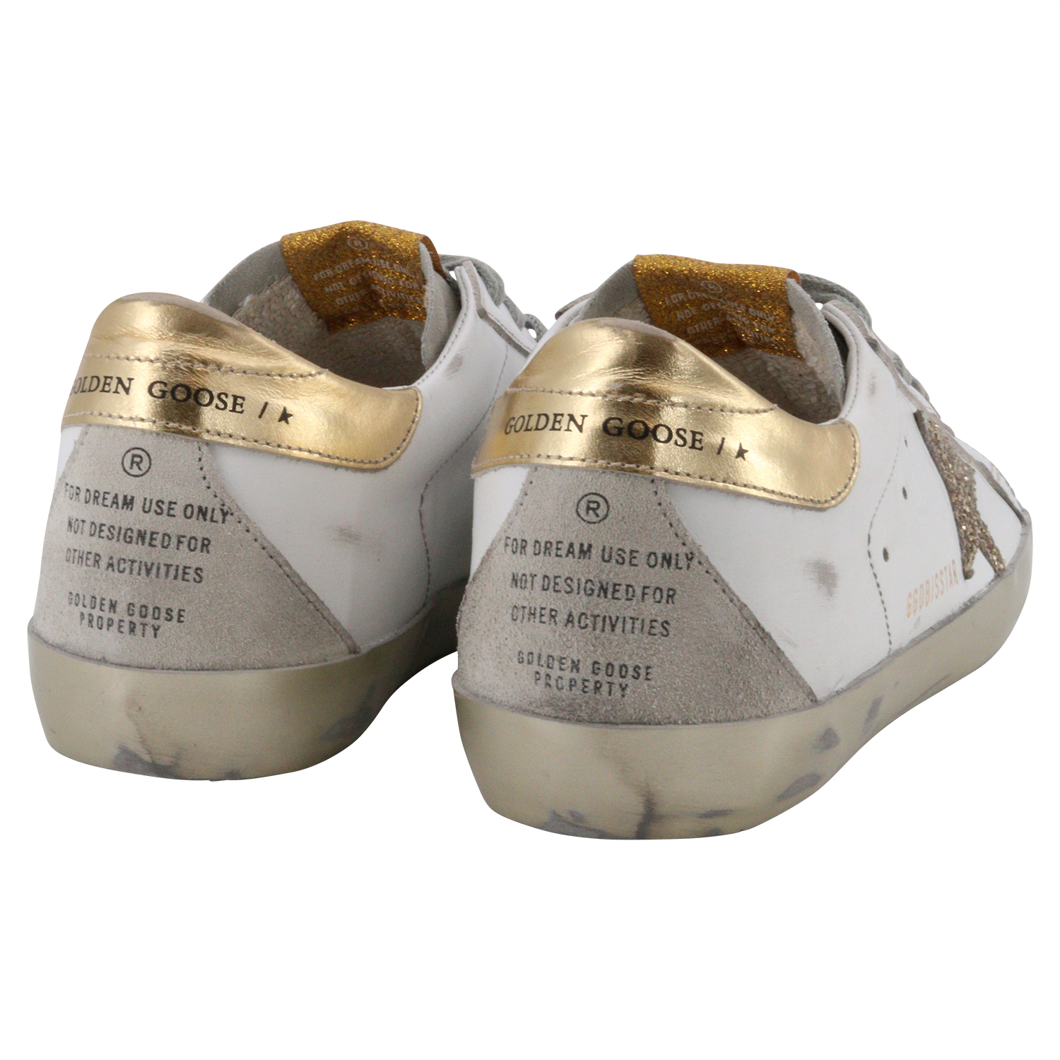 Golden Goose Sneaker Superstar White/Ice/Gold Glitter Star 38