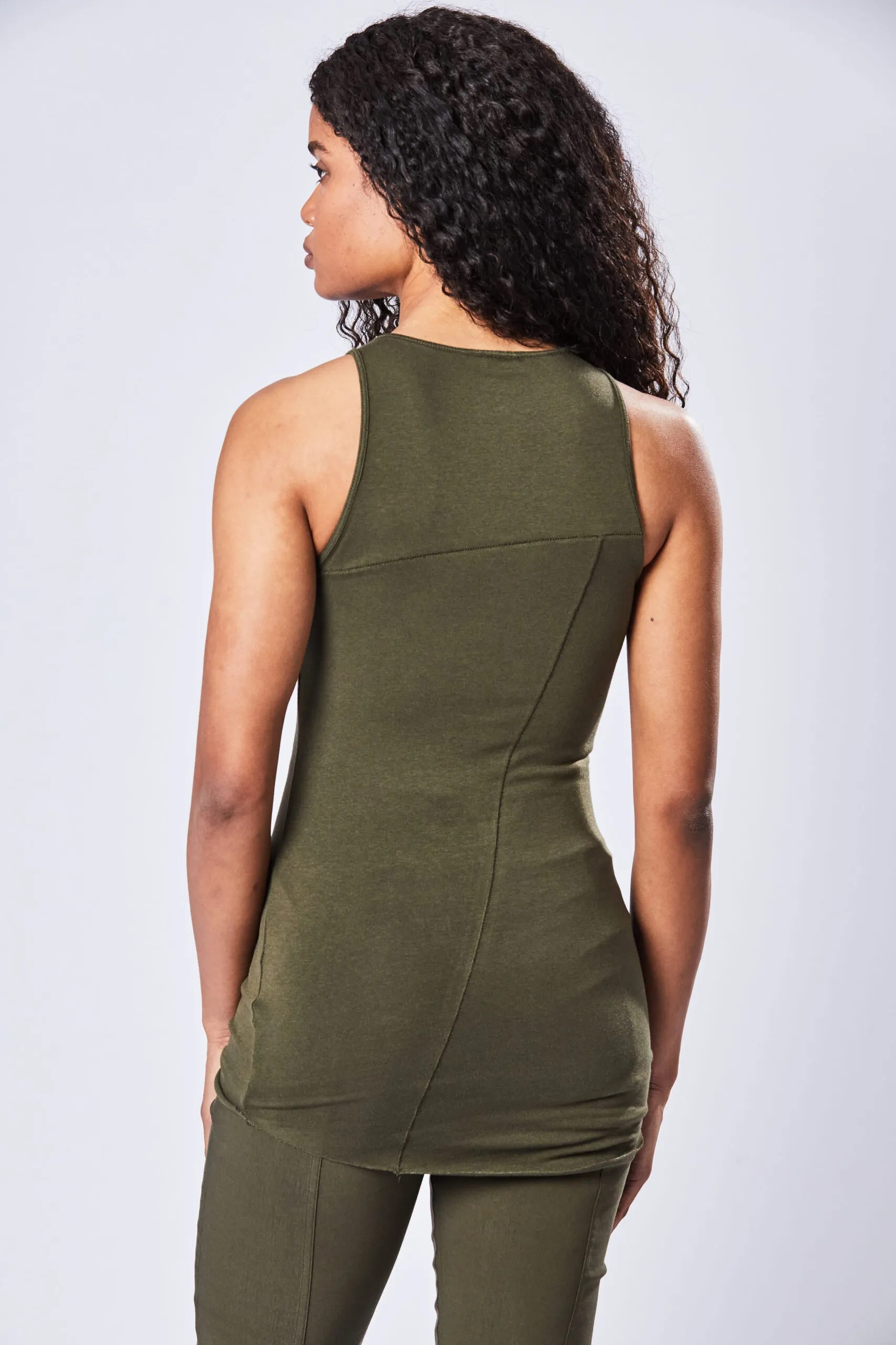 THOM KROM Tank Top in Green M