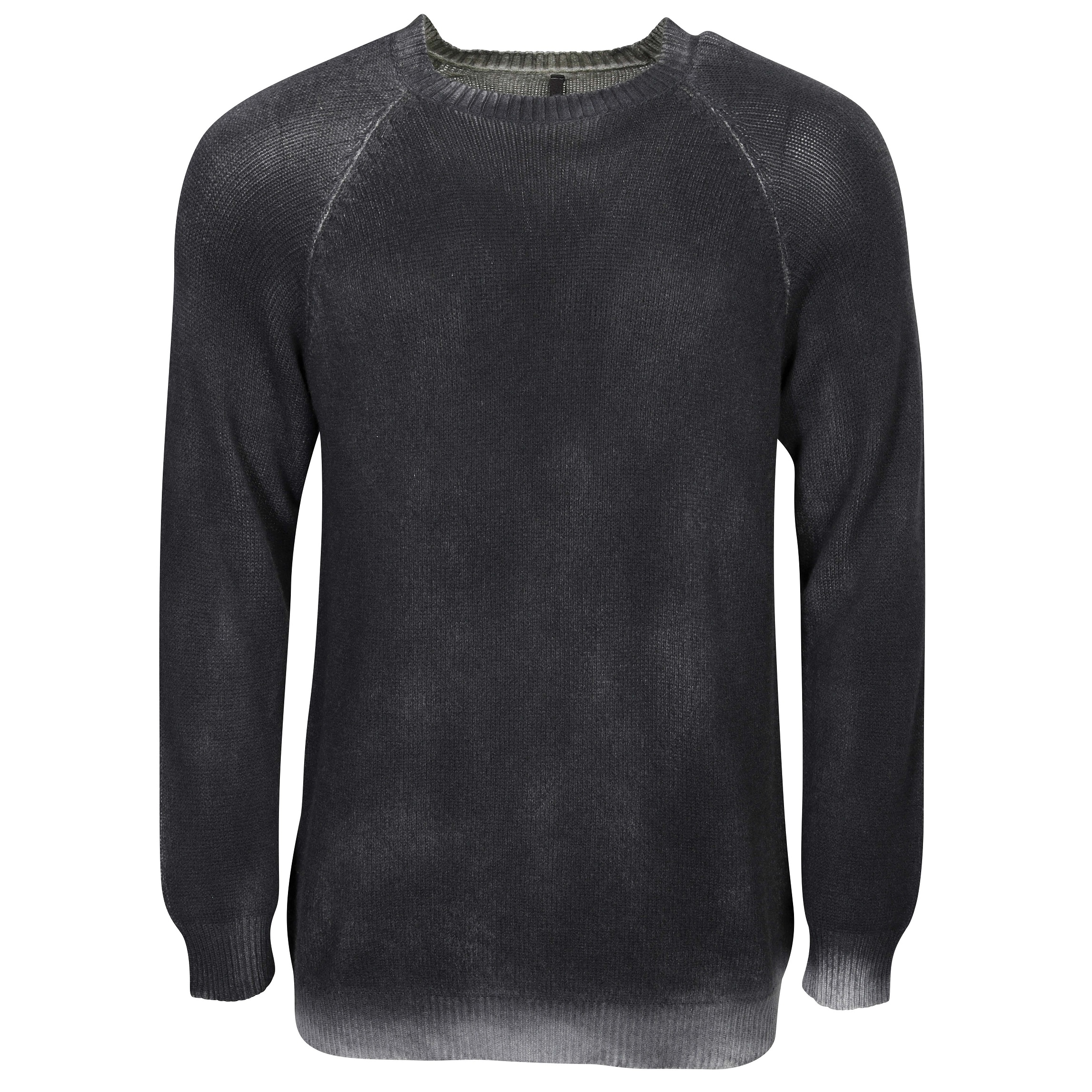 Transit Uomo Knit Pullover in Washed Dark Grey