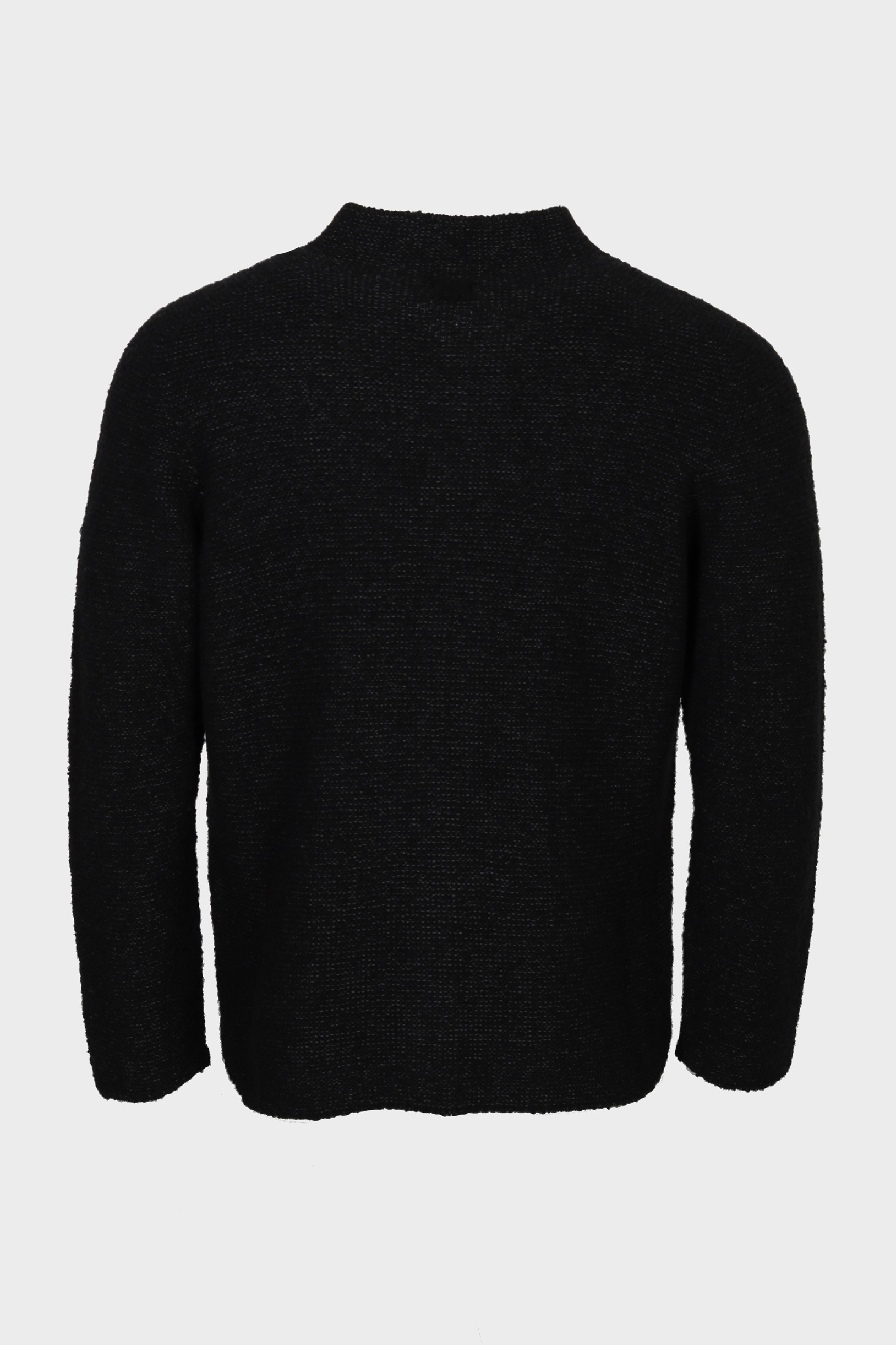 HANNES ROETHER Knit Jacket in Black Melange