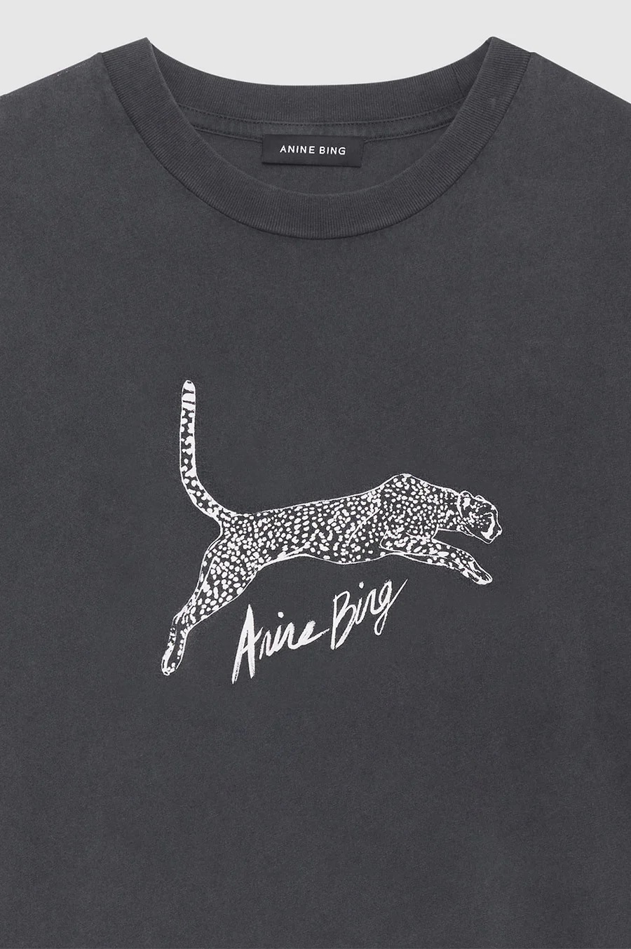 ANINE BING Walker Tee Spotted Leopard L