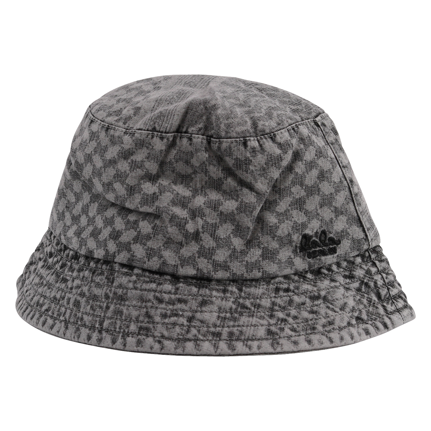 Lala Berlin Hat Alicia Denim Grey Discharged Kufiya