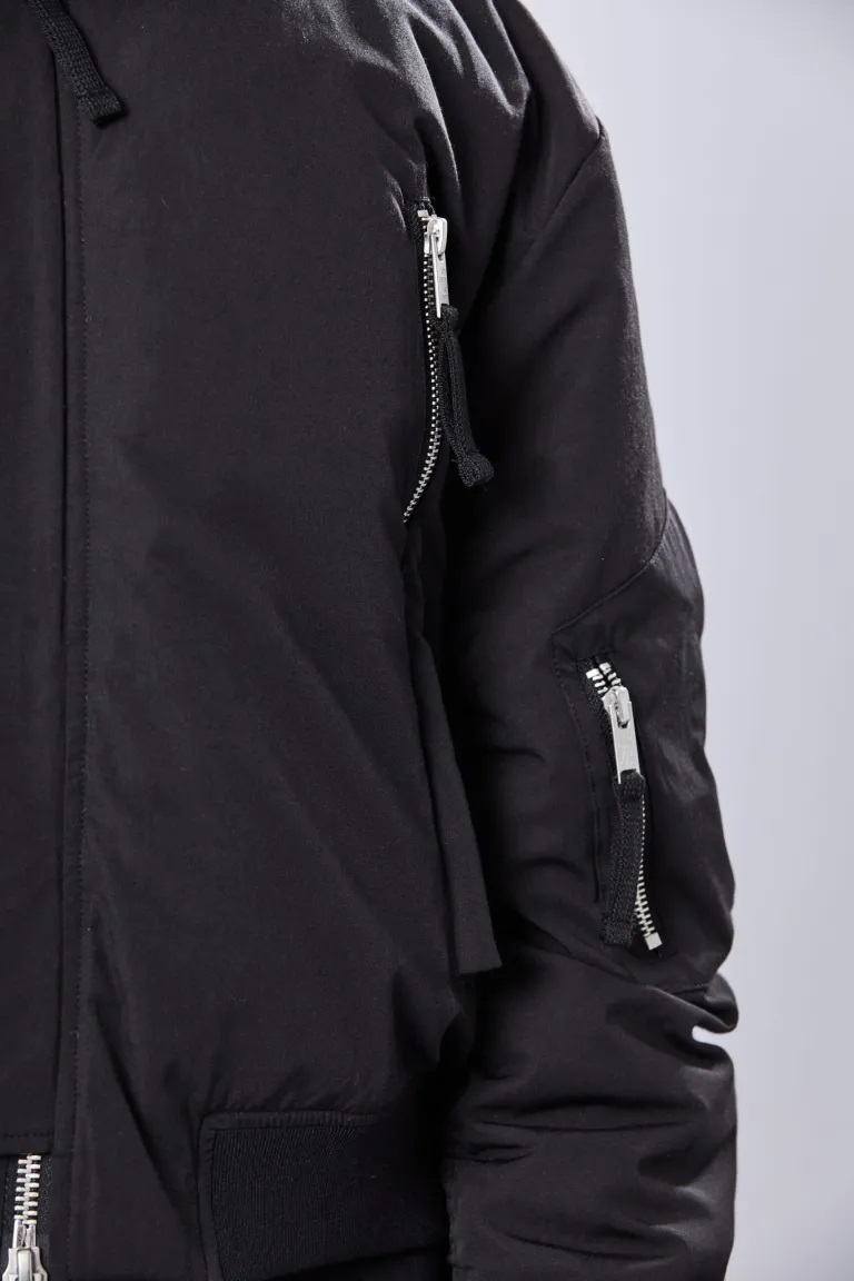 THOM KROM Padded Bomberjacket in Black XS