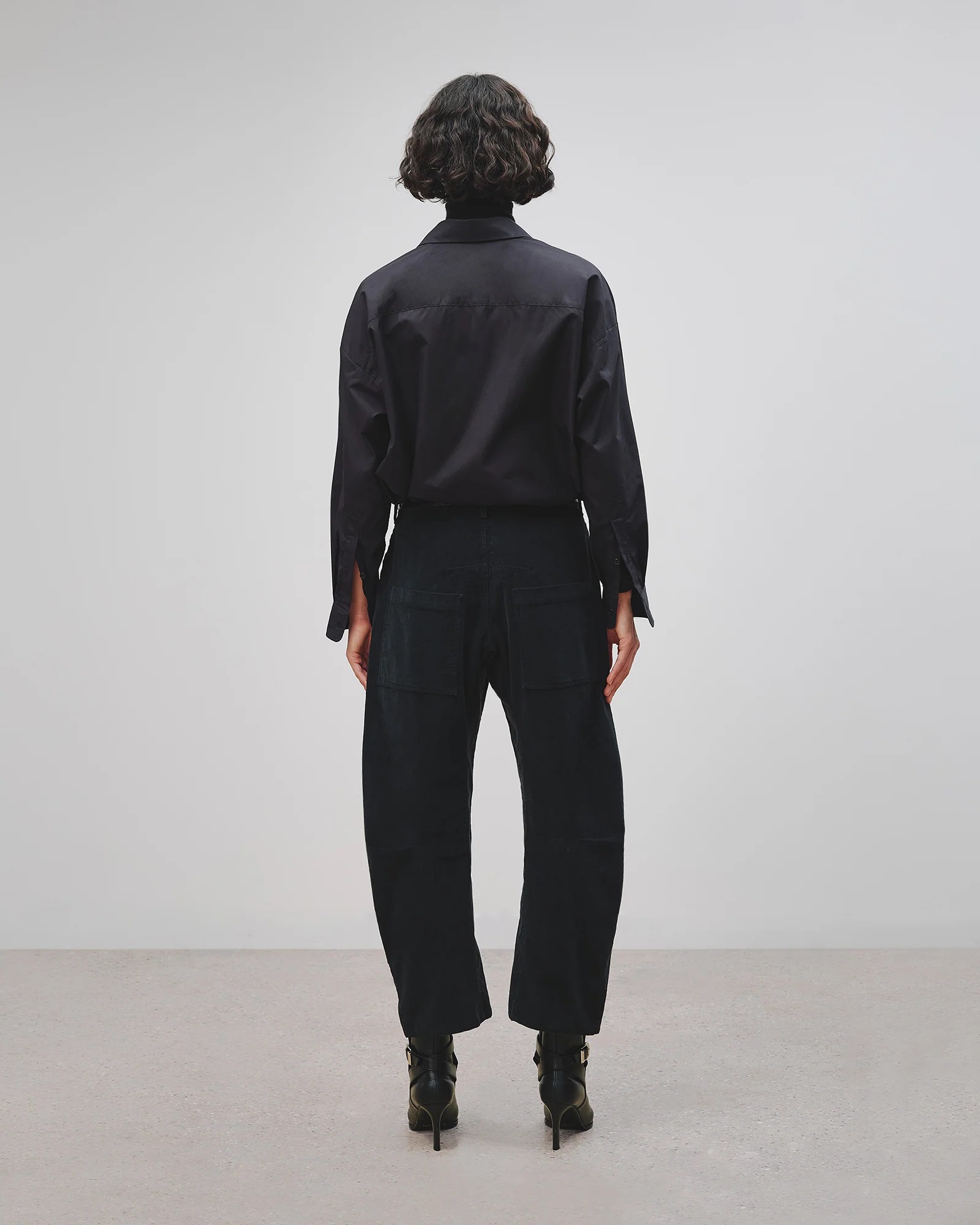 NILI LOTAN Corduroy Shon Pant in Black XS/0