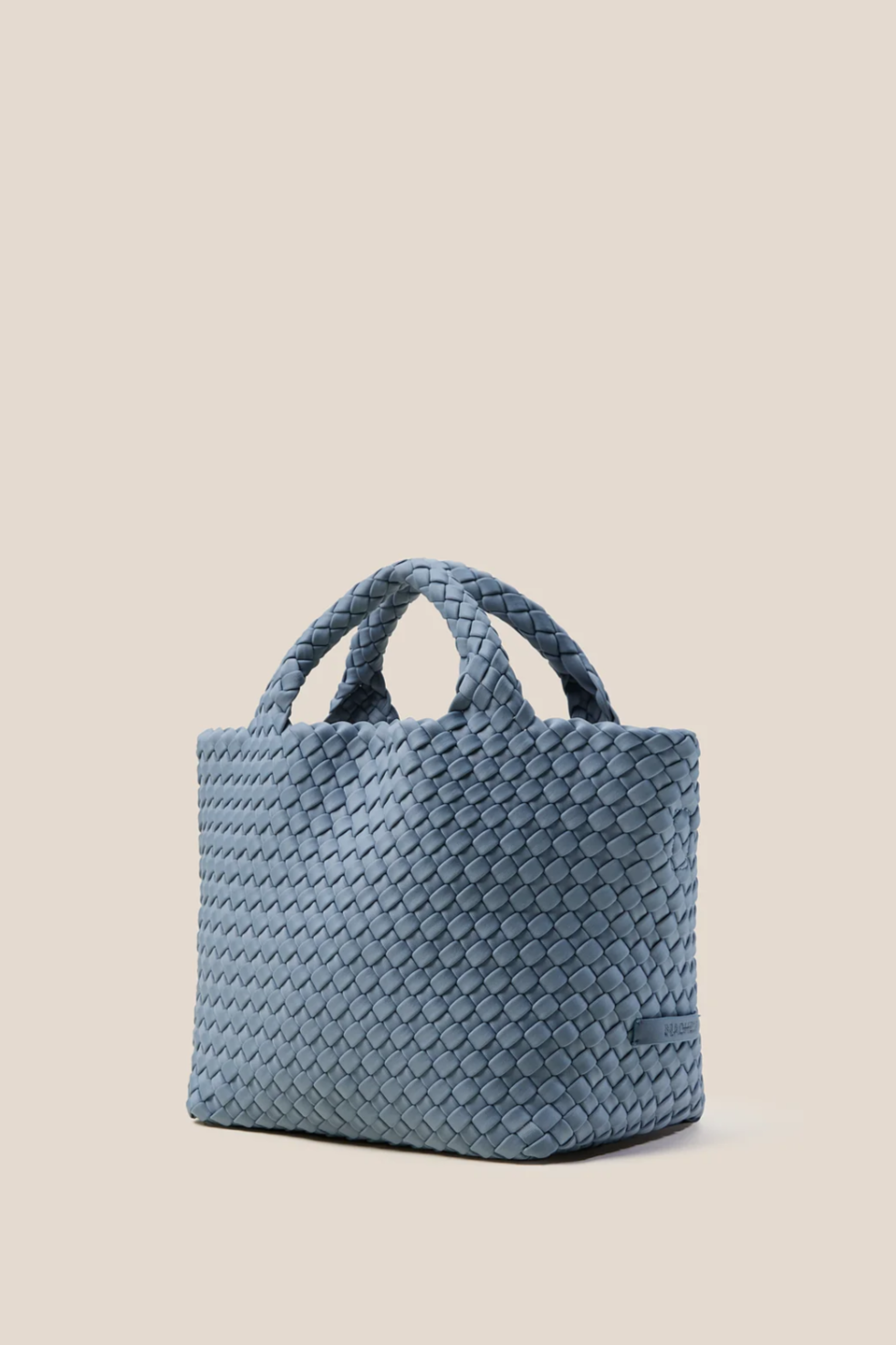 NAGHEDI Handwoven Small Tote St. Barth in Nova Blue