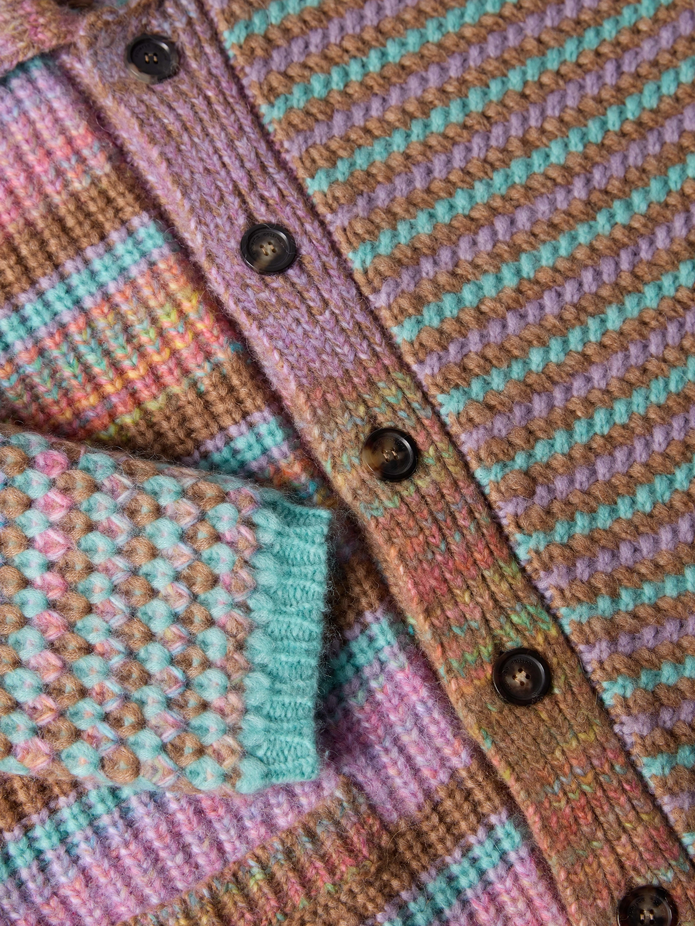 ROBERTO COLLINA Knit Cardigan Multicolor