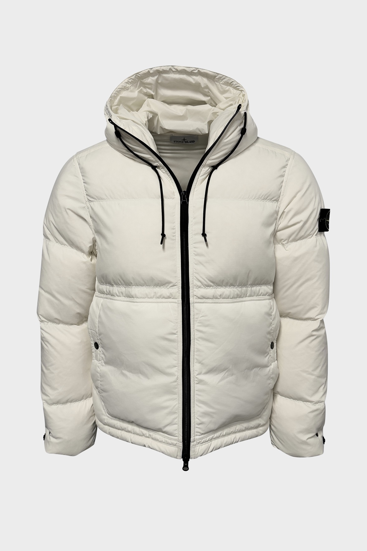 STONE ISLAND Matt Ripstop Cordura® Down Jacket in Creme