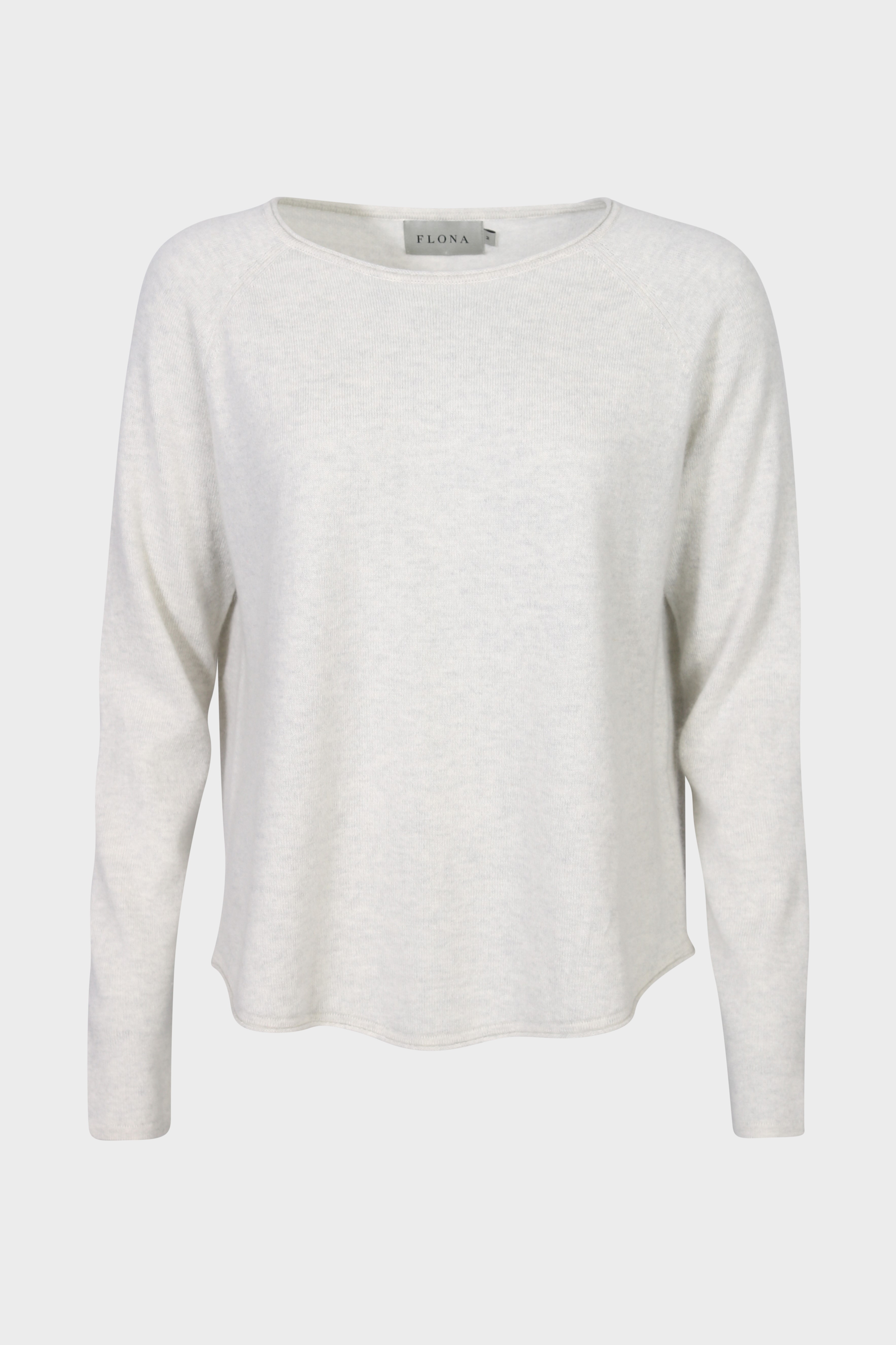 FLONA Cashmere Pullover in Dark Grey Melange