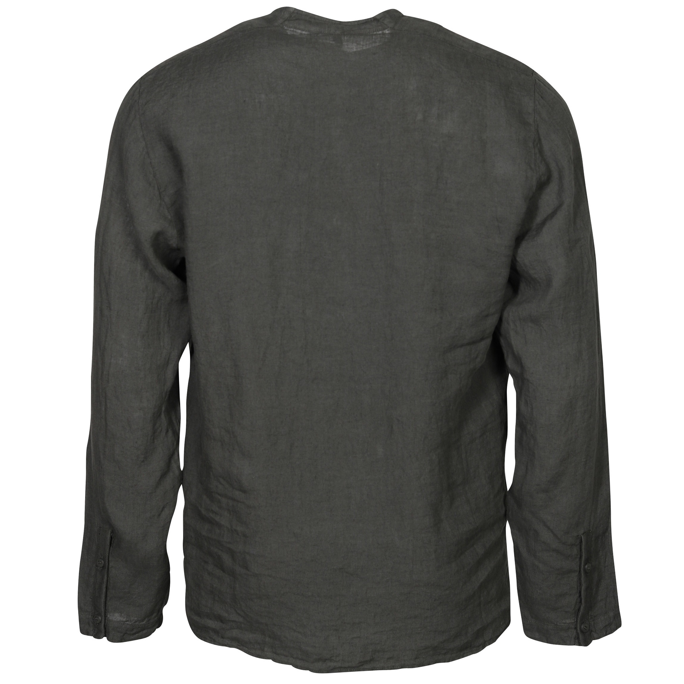 TRANSIT UOMO Linen Shirt in Dark Olive L