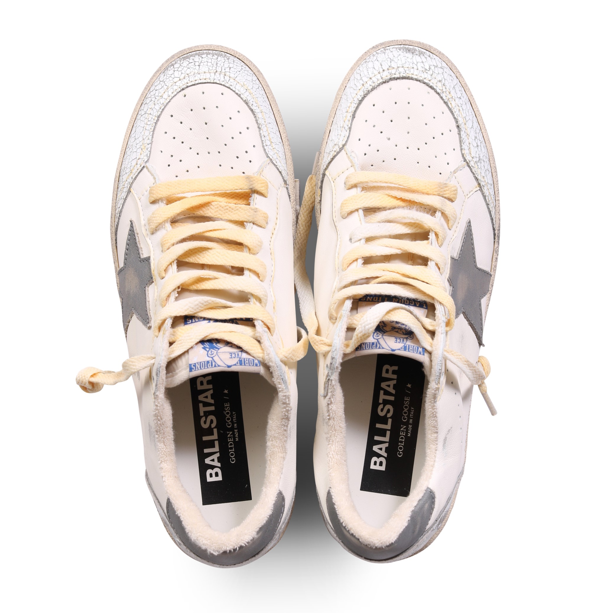 GOLDEN GOOSE Sneaker Ballstar in White/Grey 44