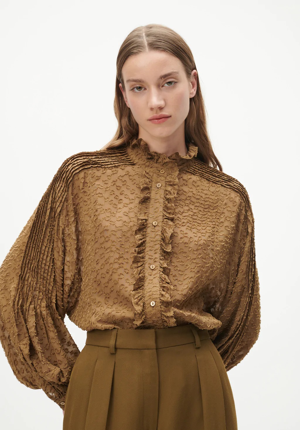 Lala Berlin Blouse Bee in Cedar