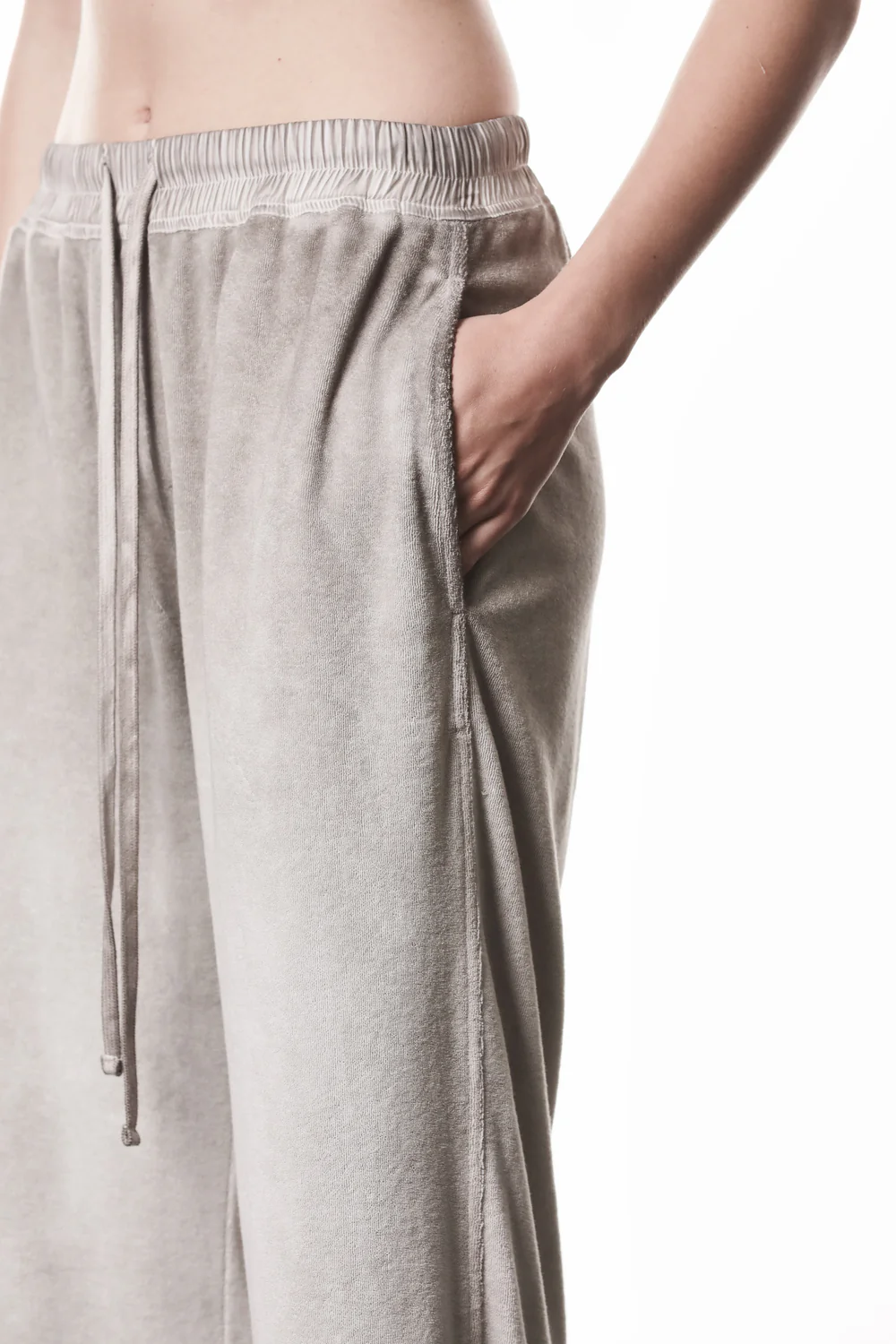 THOM KROM Terry Sweatpant in Cold Dye Stone