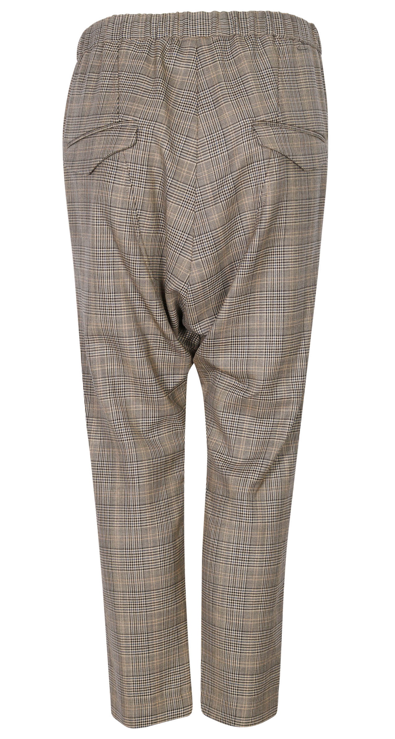 Nili Lotan Wool Pant Delancy Camel Check