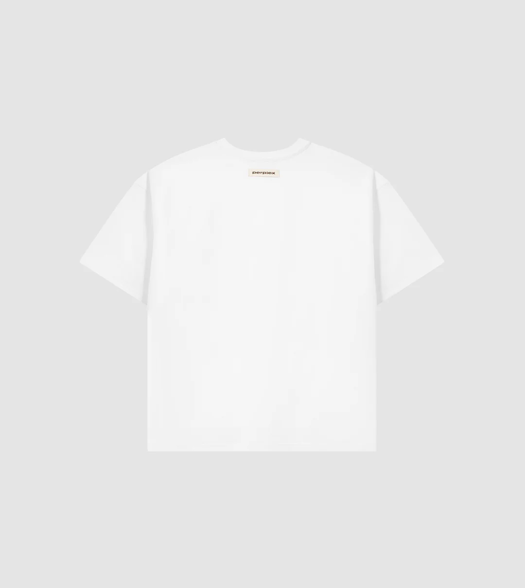 PERPLEX Cropped Boxy Fit T-Shirt in White