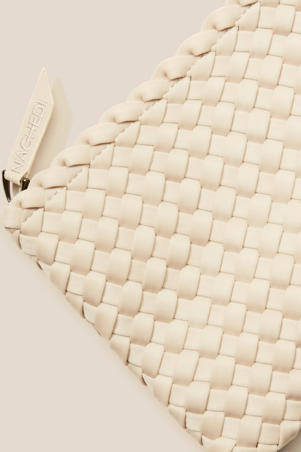 NAGHEDI Handwoven Small Tote St. Barth in Ecru