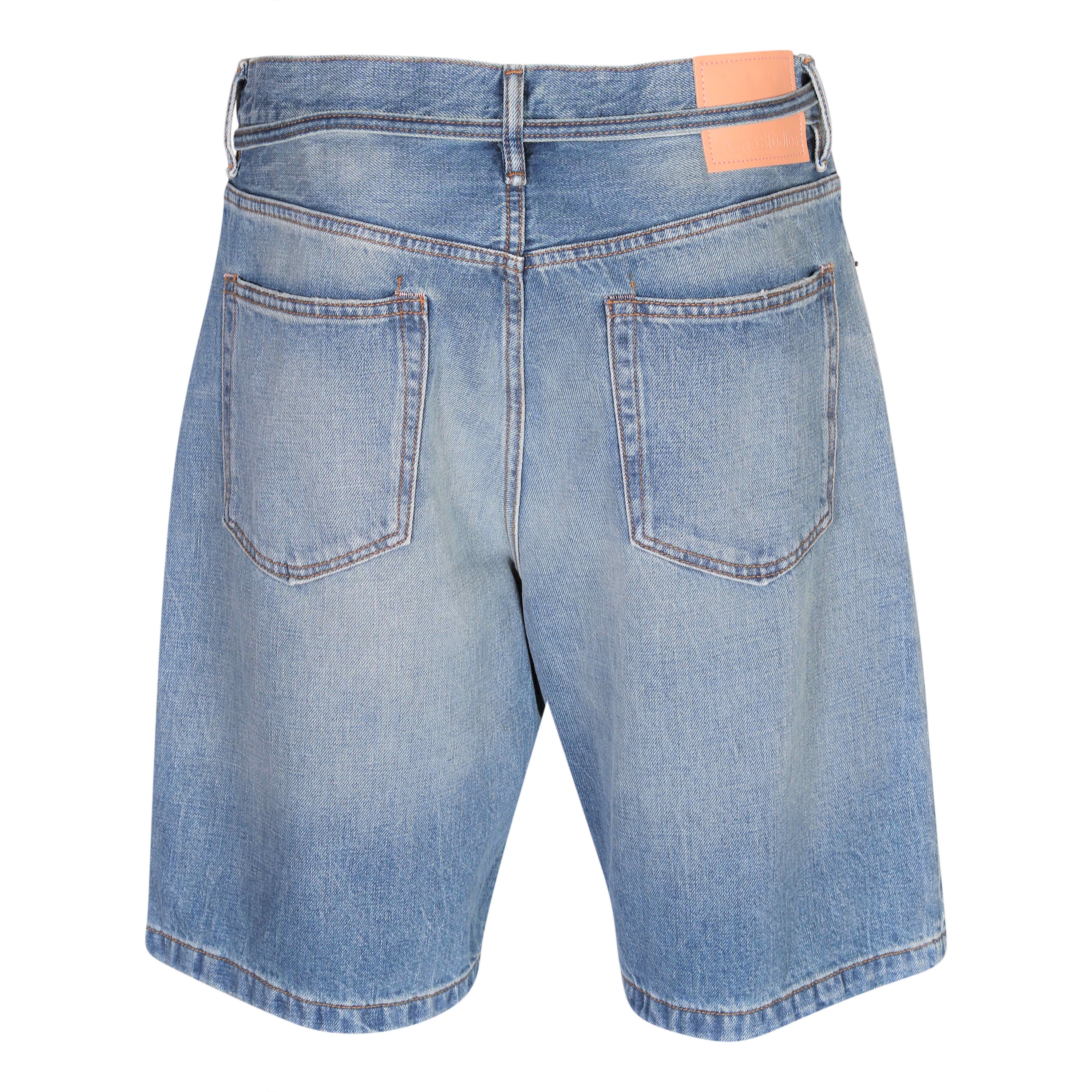 Acne Studios Denim Shorts in Mid Blue