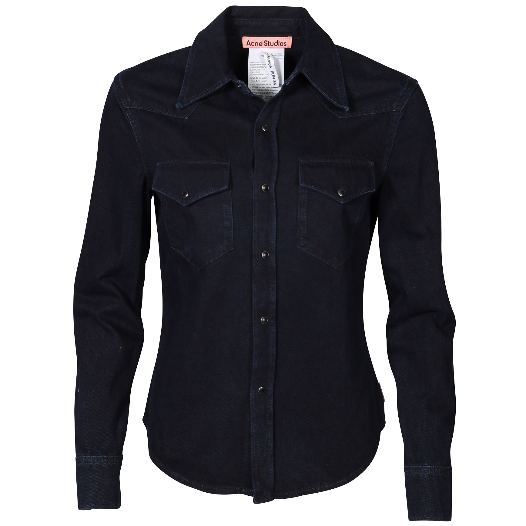 ACNE STUDIOS Jeans Shirt in Dark Navy/Black