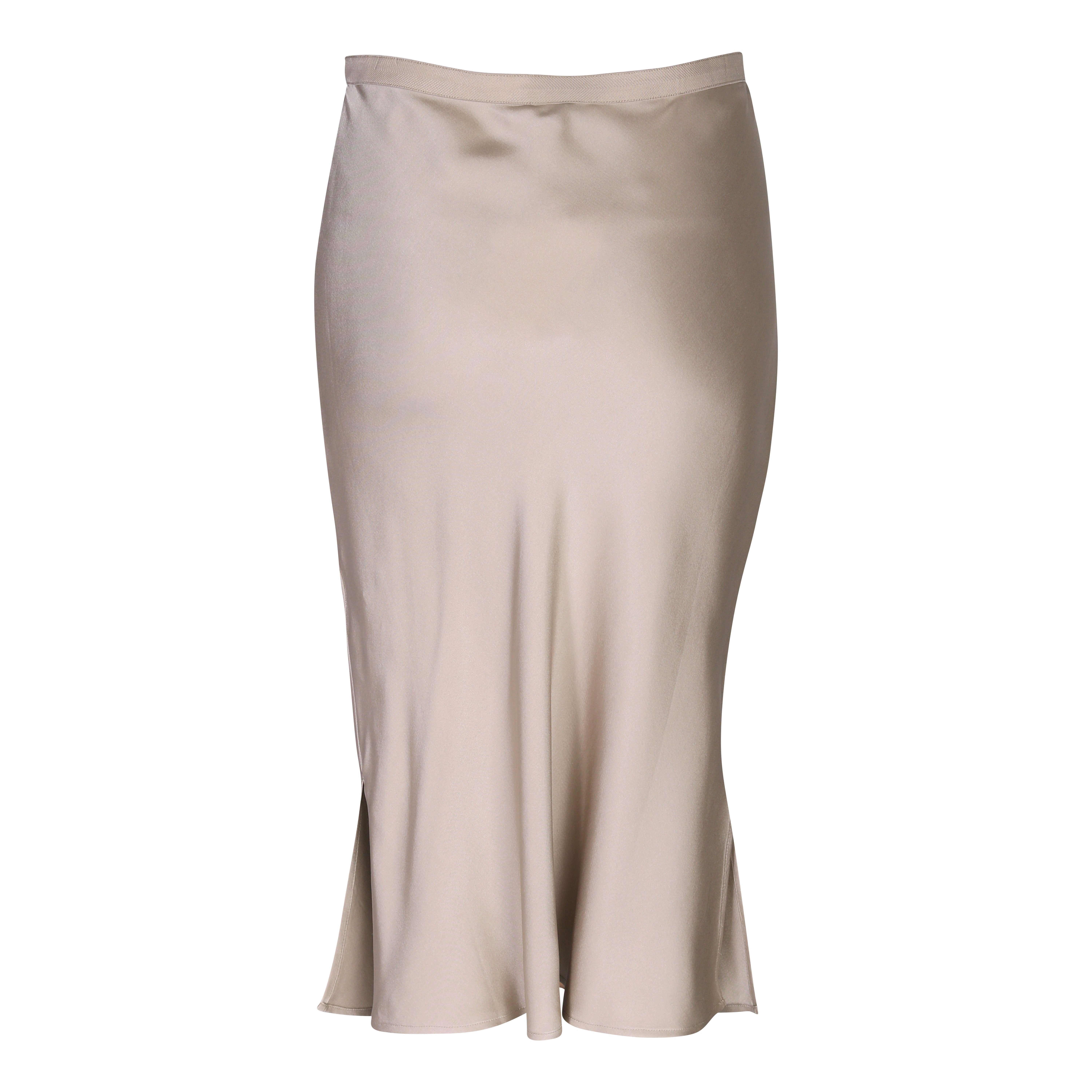 Anine Bing Silk Skirt Erin in Beige S