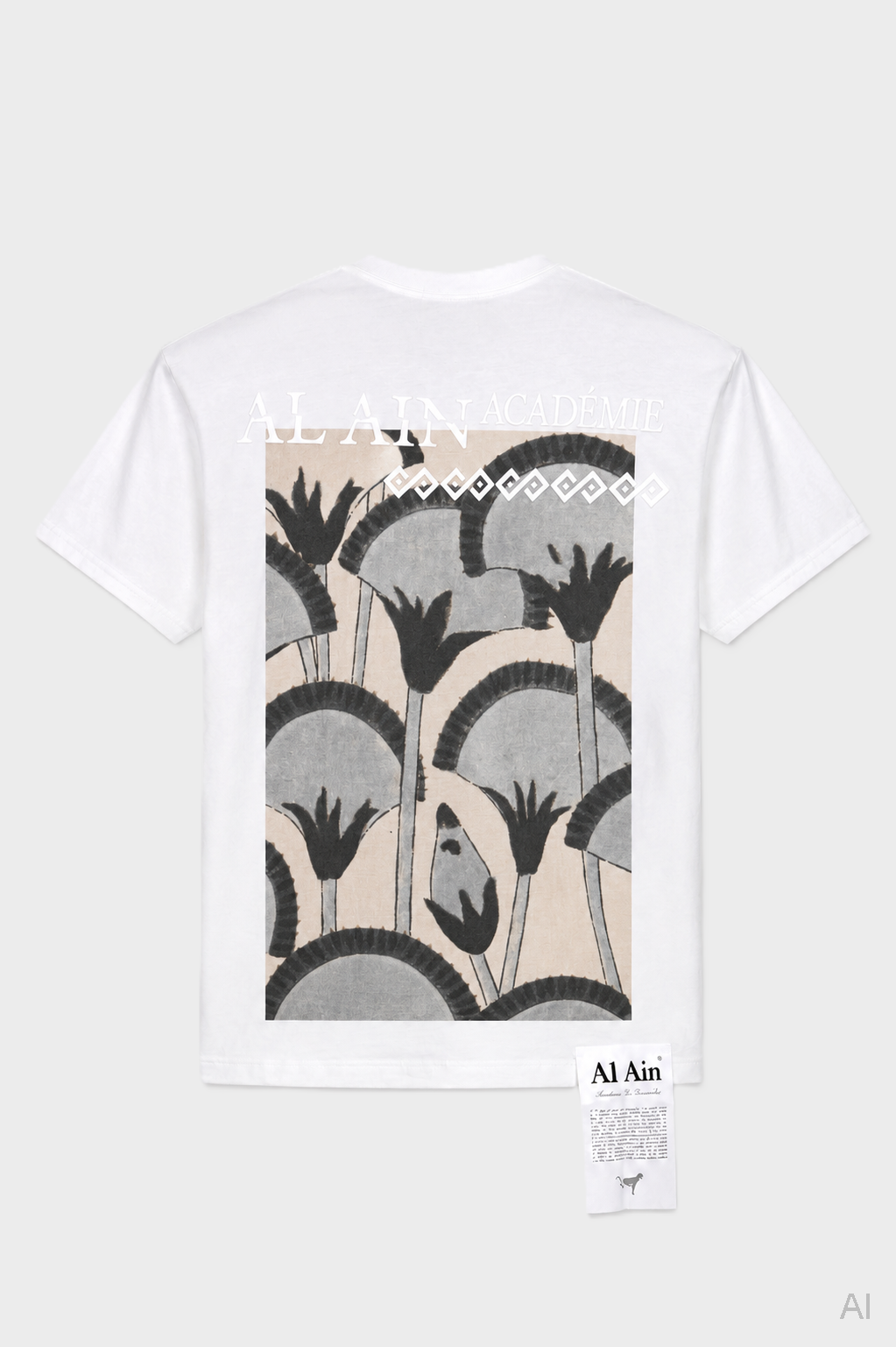 AL AIN Campanule Backprinted T-Shirt in White
