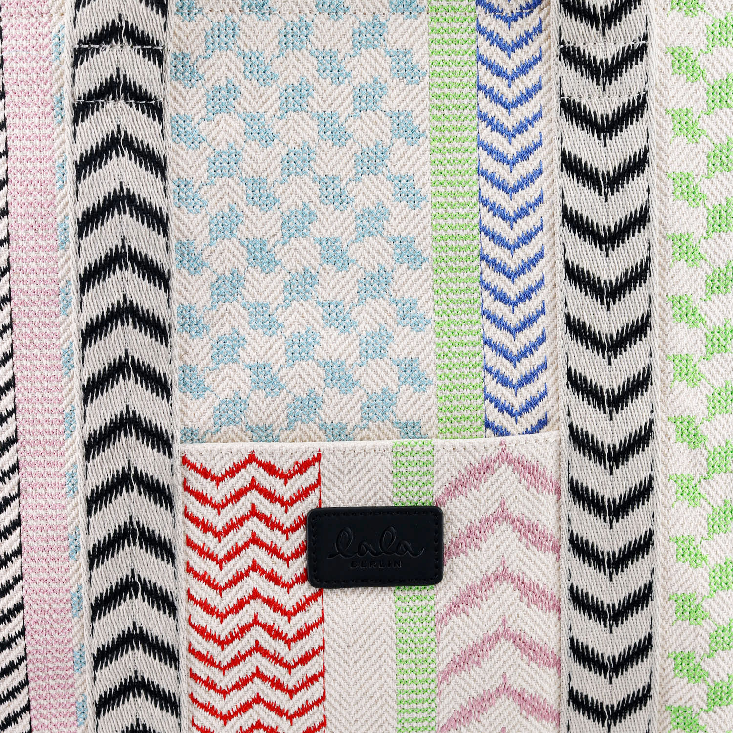 Lala Berlin Tote Anika X-Stitch Multicolor