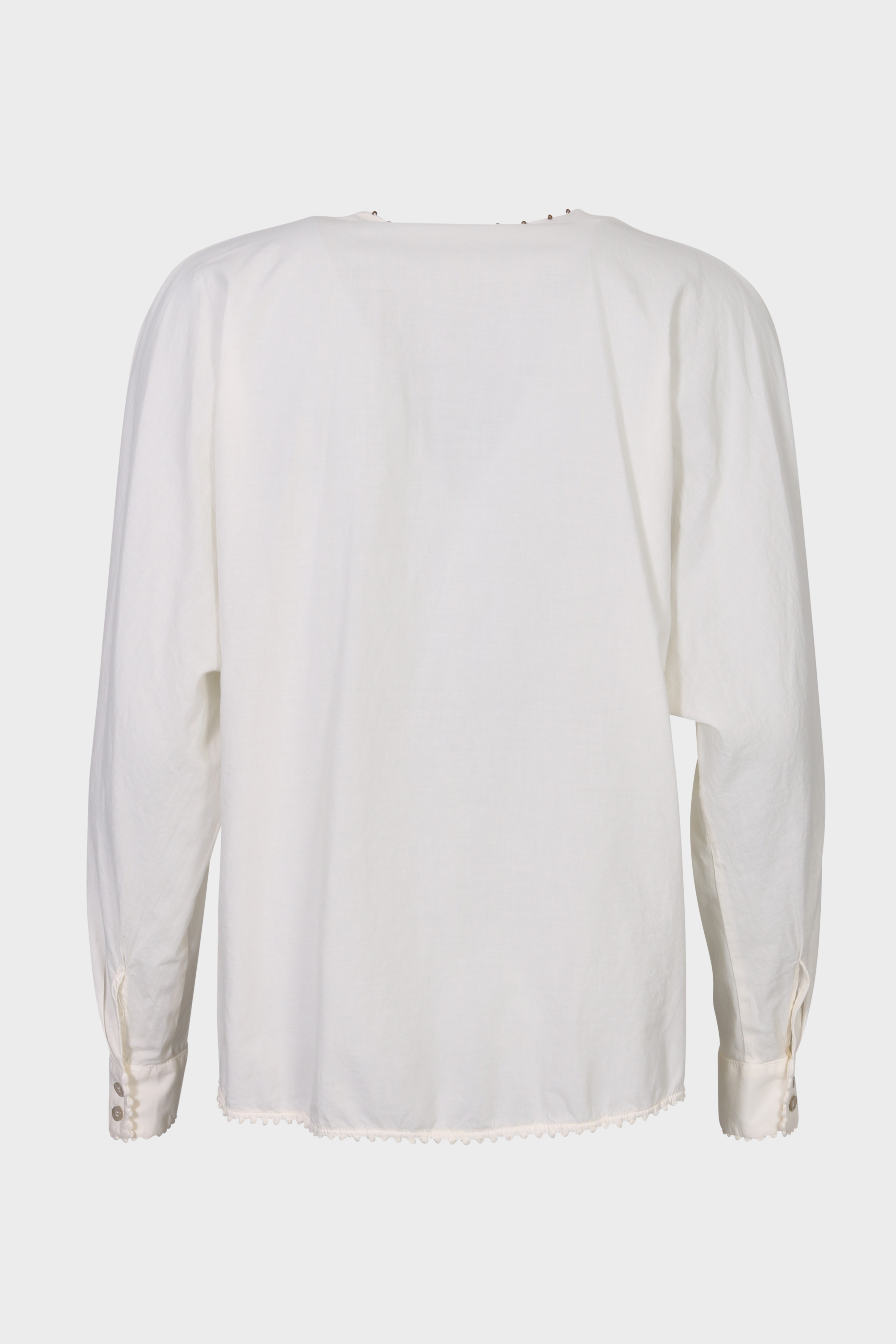 BAZAR DELUXE Cotton Blouse in Ivory IT40 / DE34