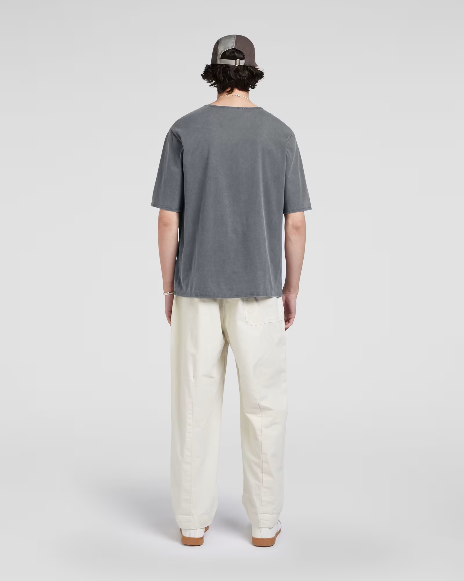 APPLIED ART FORMS Light Cotton T-Shirt in Mid Grey APPLIED ART FORMS Light Cotton T-Shirt in Mid Grey