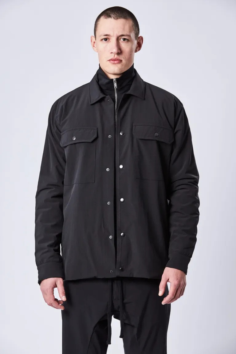 THOM KROM Padded Overshirt in Black M