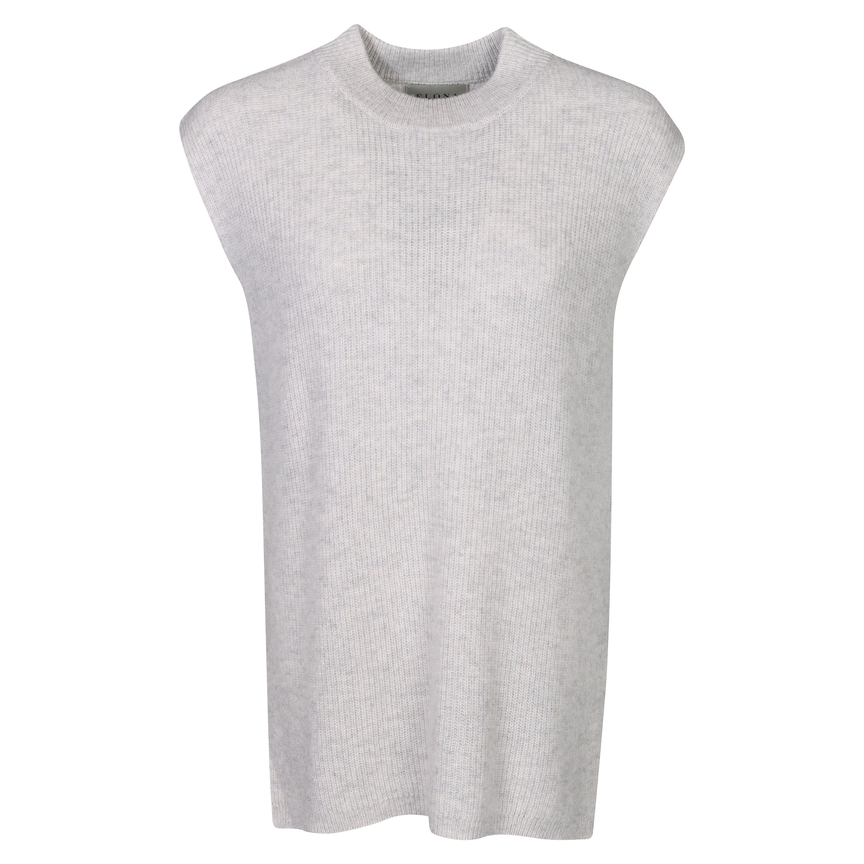 Flona Cashmere Pullunder in Light Grey M