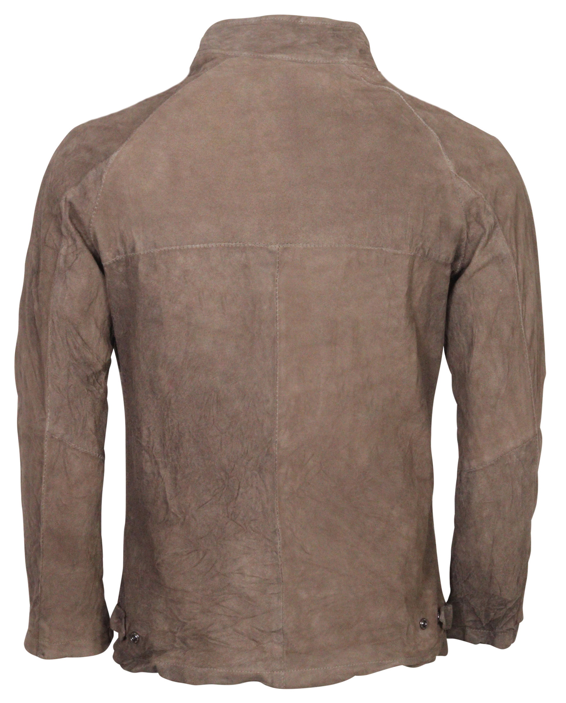 Giorgio Brato Brushed Vegetal Leather Jacket Brown