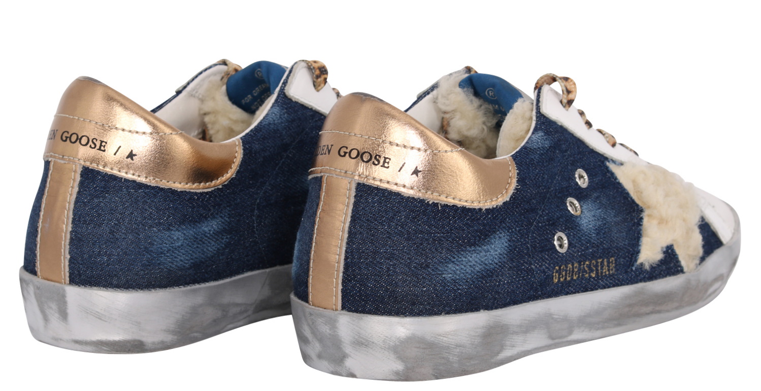 Golden Goose Sneaker Superstar Denim/Shearling Star