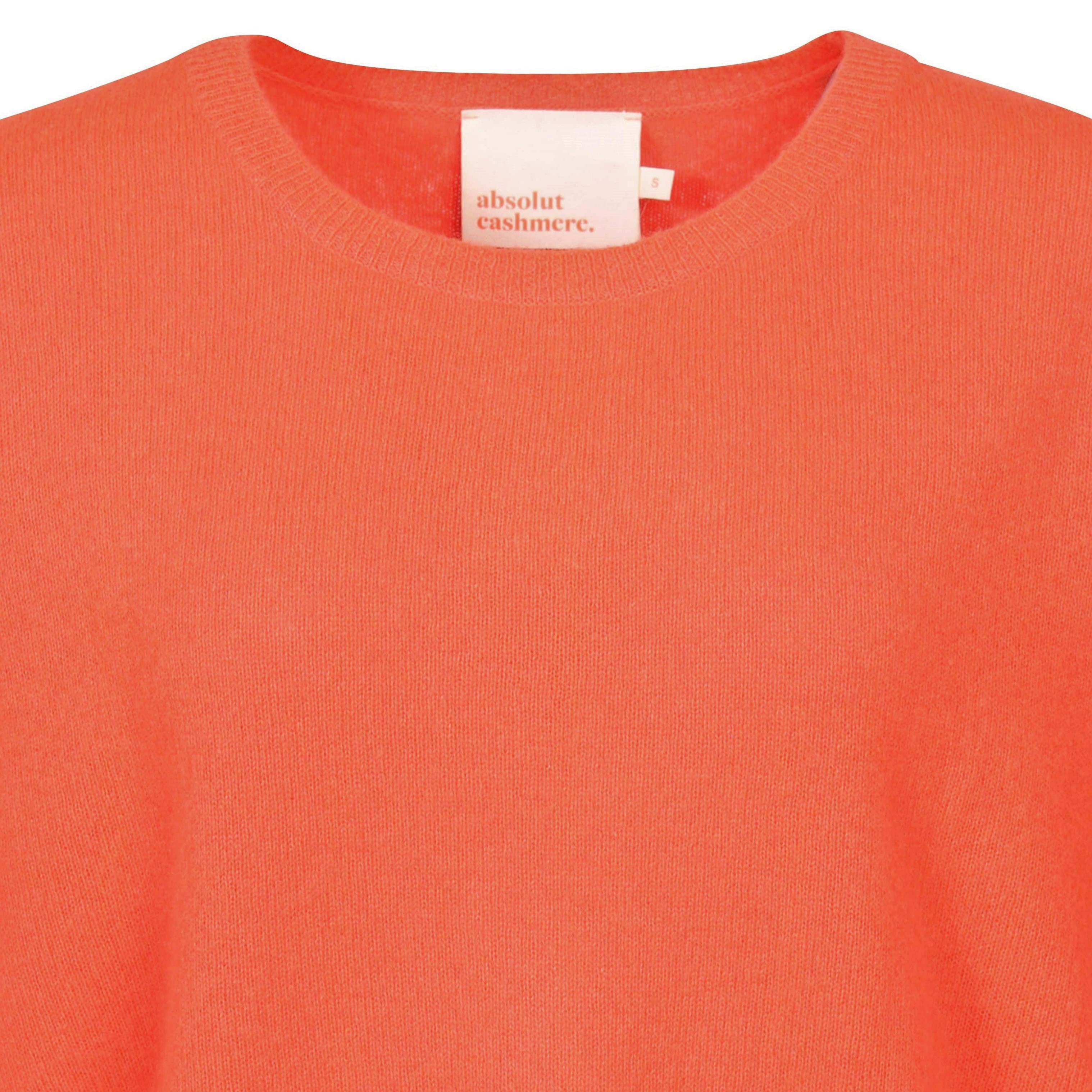 Absolut Cashmere Kaira Cashmere Pullover in Corail Fluo M