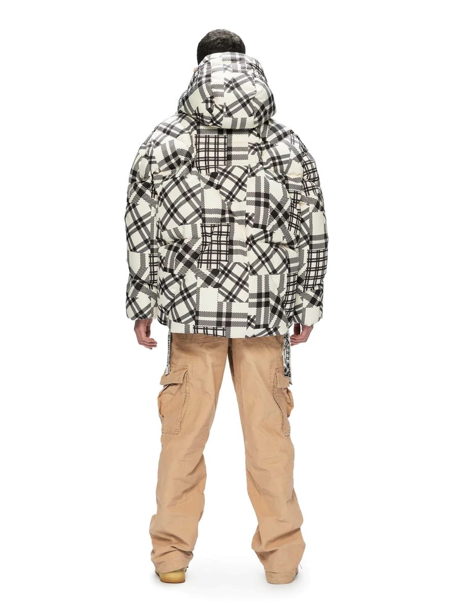 Khrisjoy Puffer Khrisman Multicheck in White Black M / 01